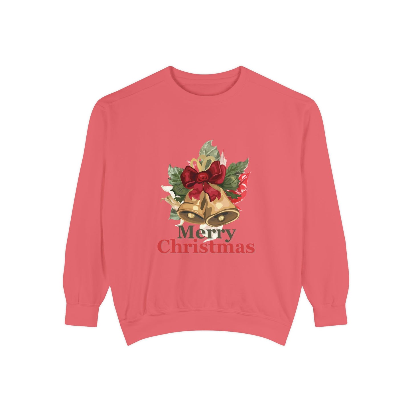 “Christmas Jingle Bells”Unisex Garment-Dyed Sweatshirt