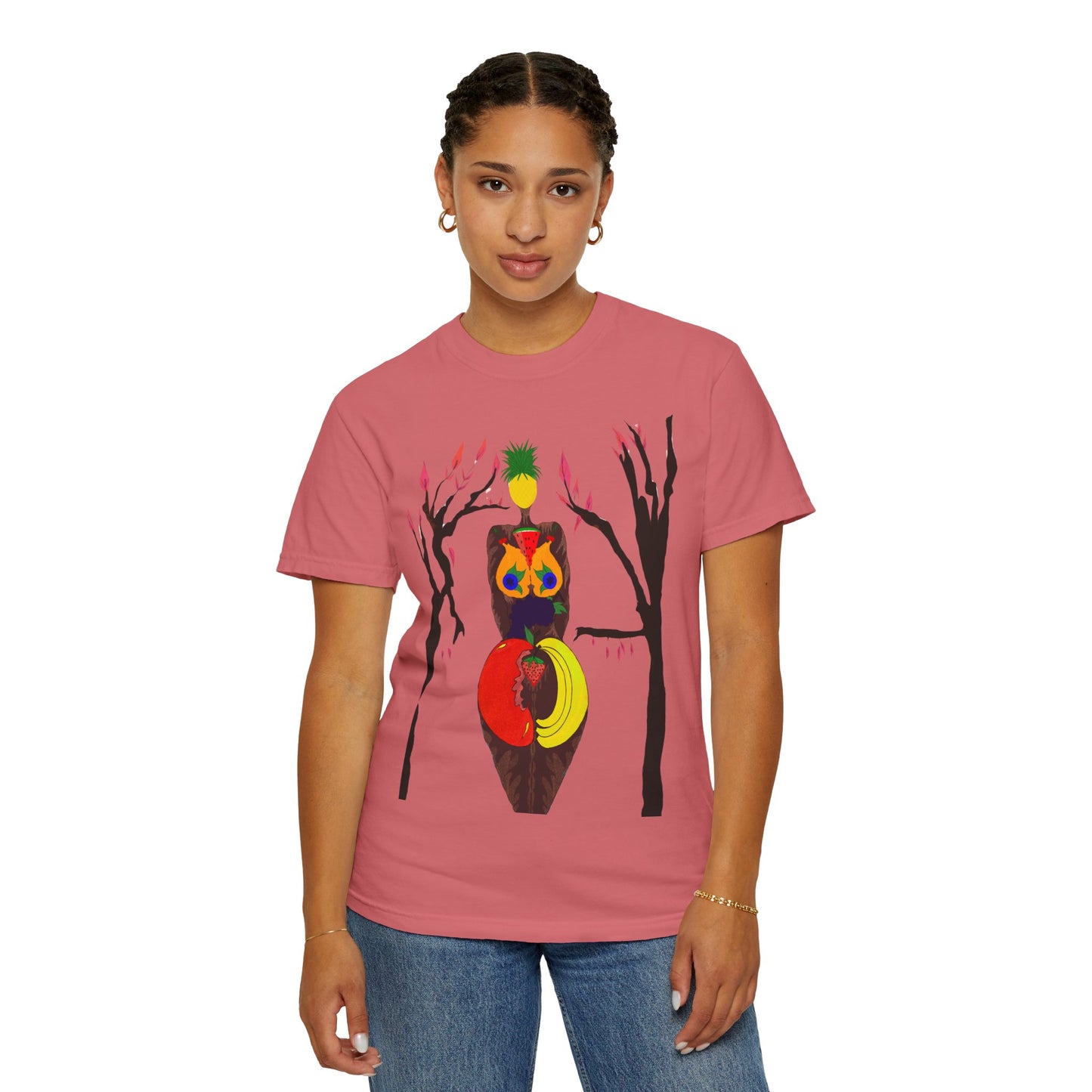 "Melanin Fruity Body" Unisex Garment-Dyed T-shirt