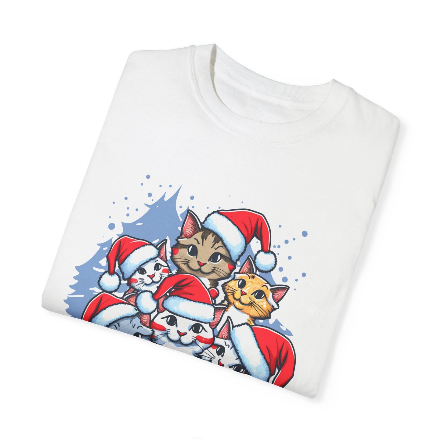 "Meawy Christmas" Unisex Garment-Dyed T-shirt