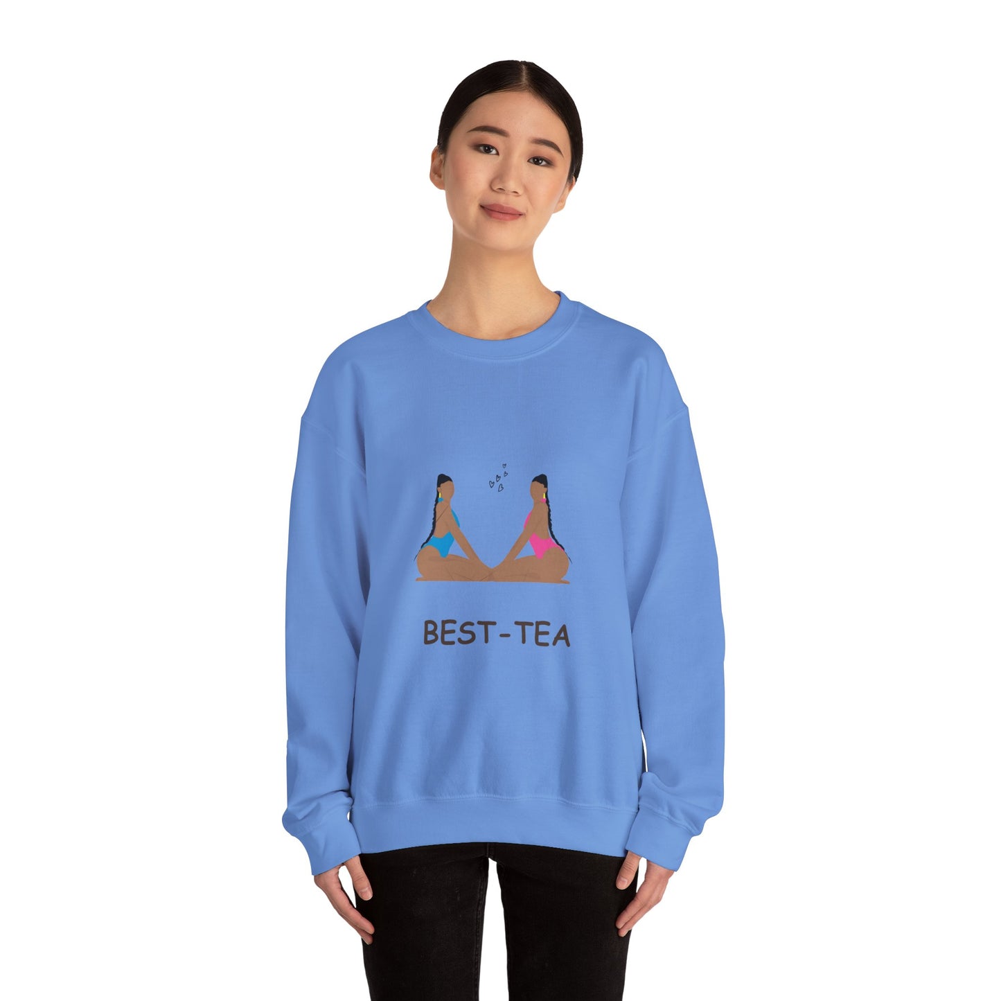 "Best Tea, besties" Unisex Heavy Blend™ Crewneck Sweatshirt