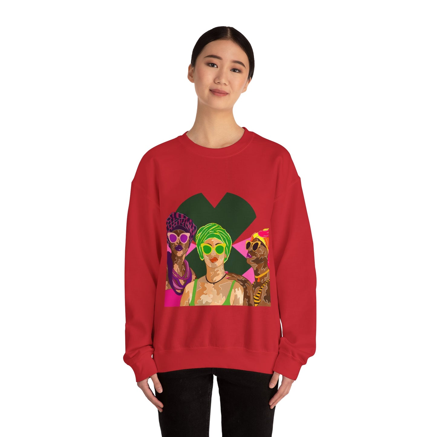 “Black Caribbean women”Unisex Heavy Blend™ Crewneck Sweatshirt