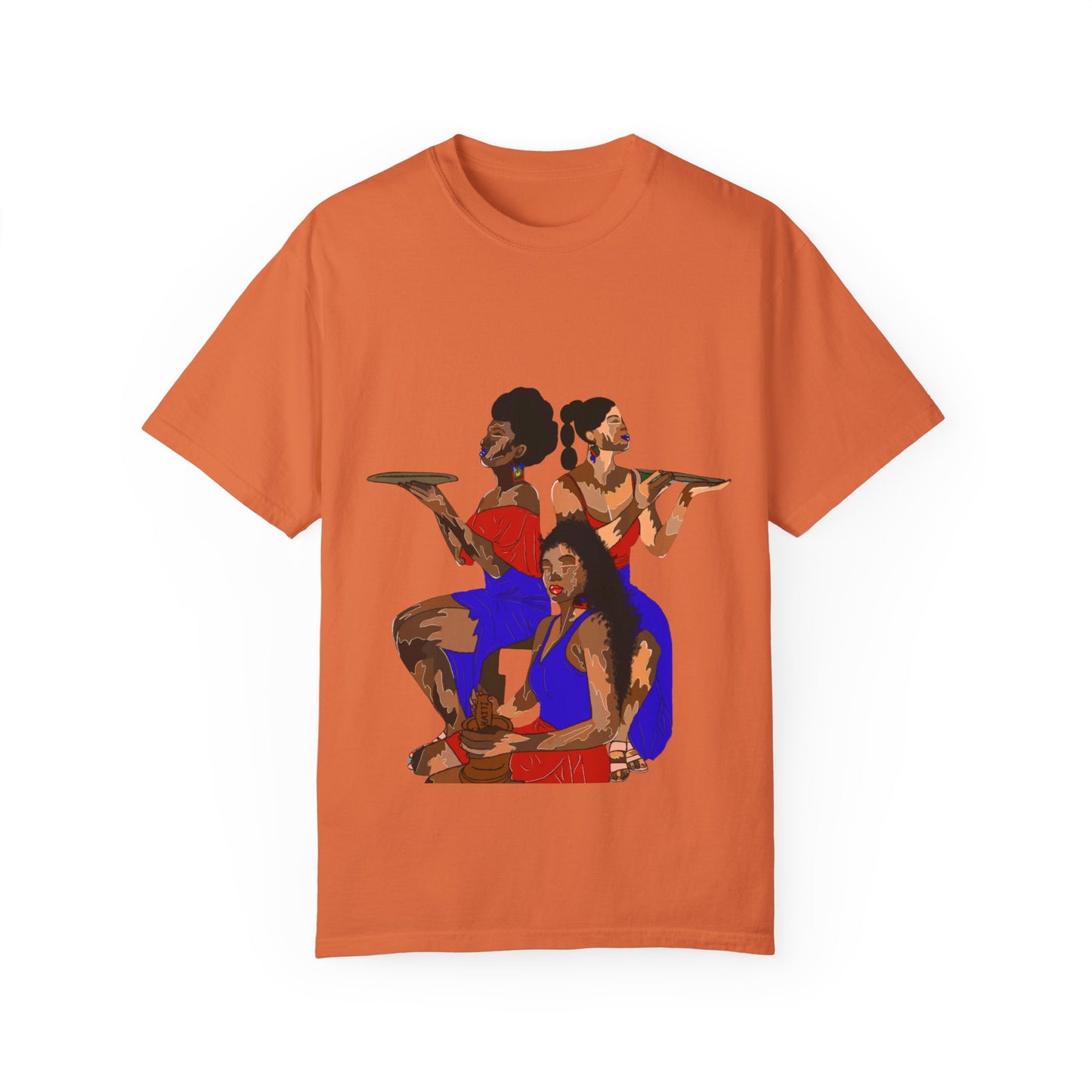 “Melanin, Haitian pride” Unisex Garment-Dyed T-shirt