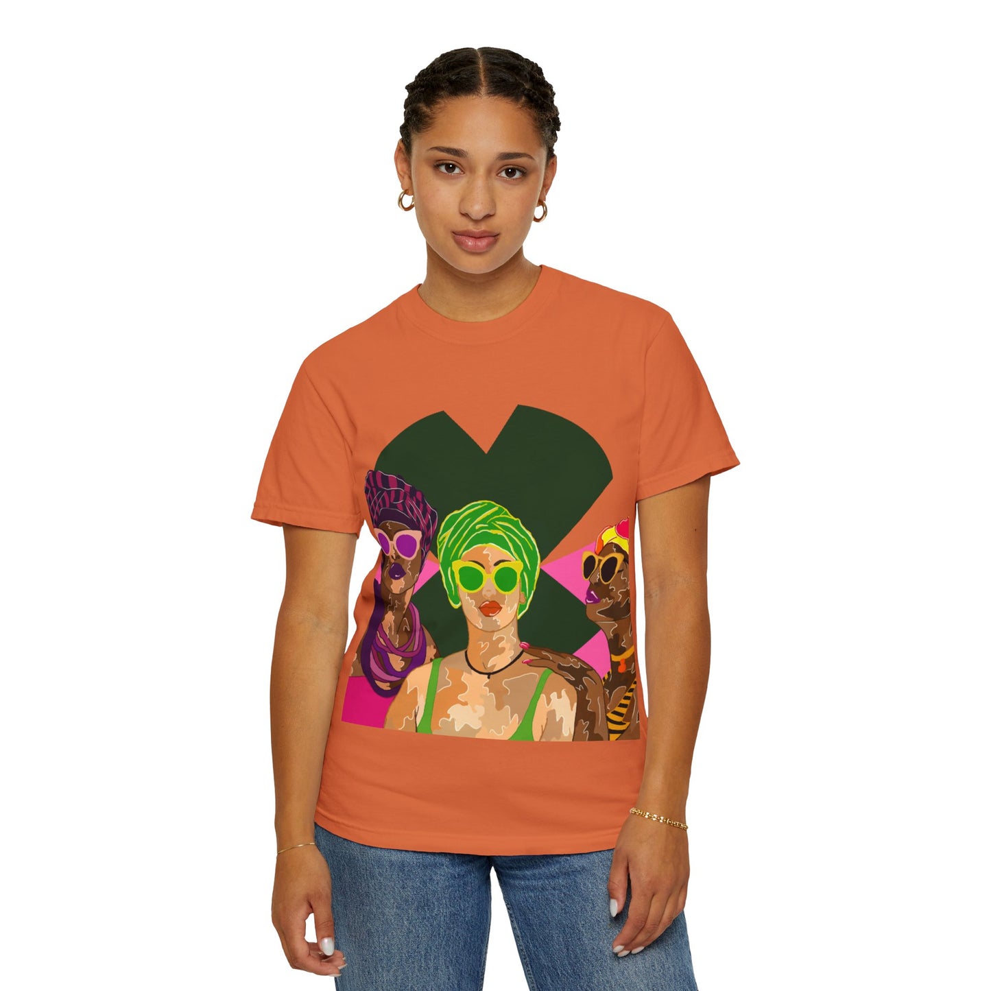 “Melaninpoppin” Unisex Garment-Dyed T-shirt