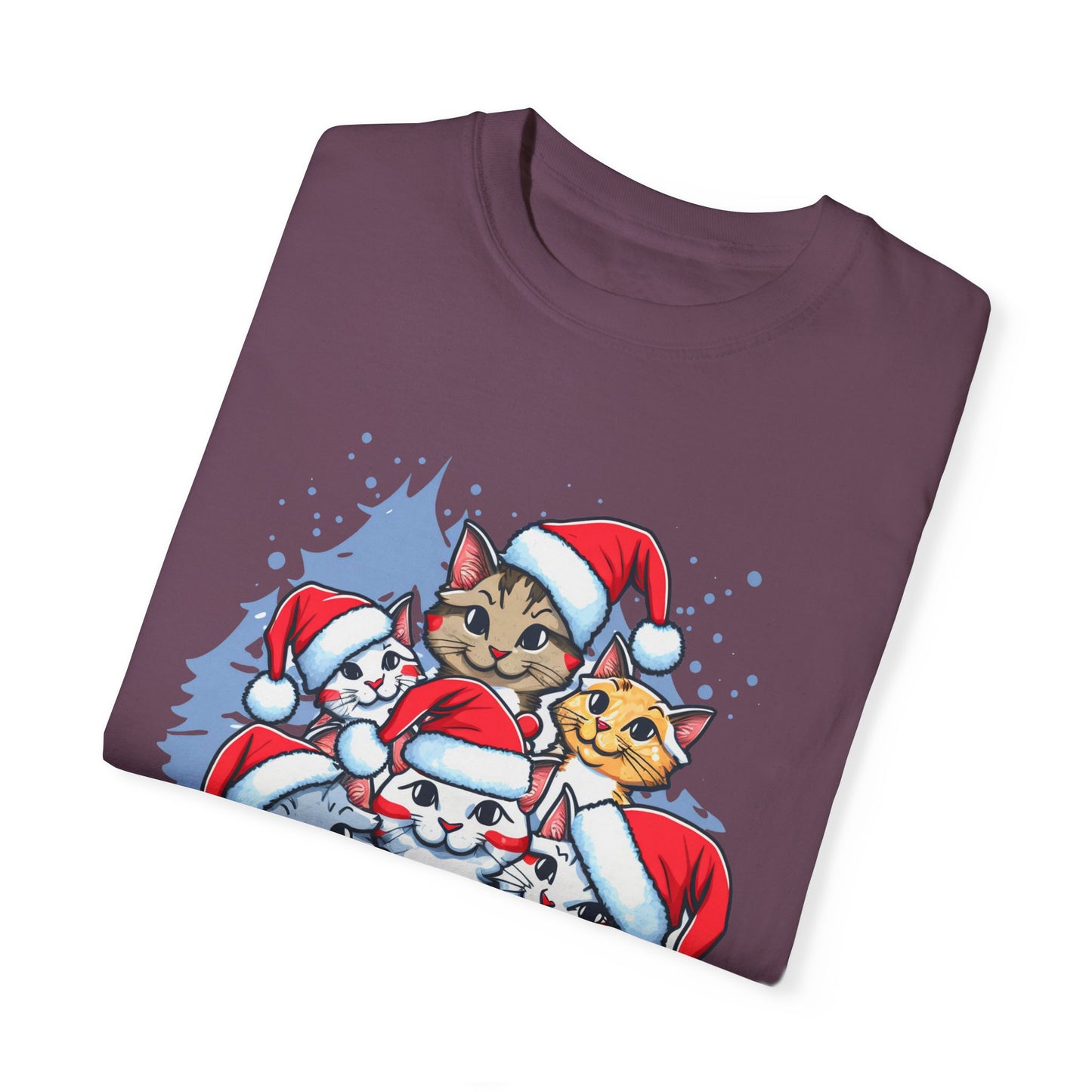 "Meawy Christmas" Unisex Garment-Dyed T-shirt