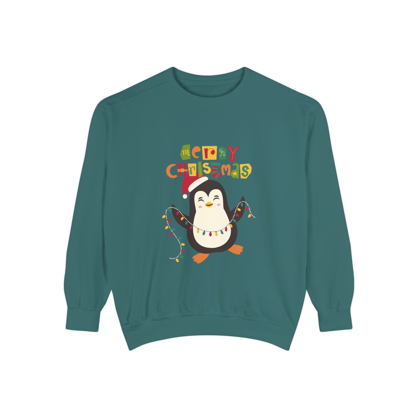 "Pingouin jingle belss"Unisex Garment-Dyed Sweatshirt