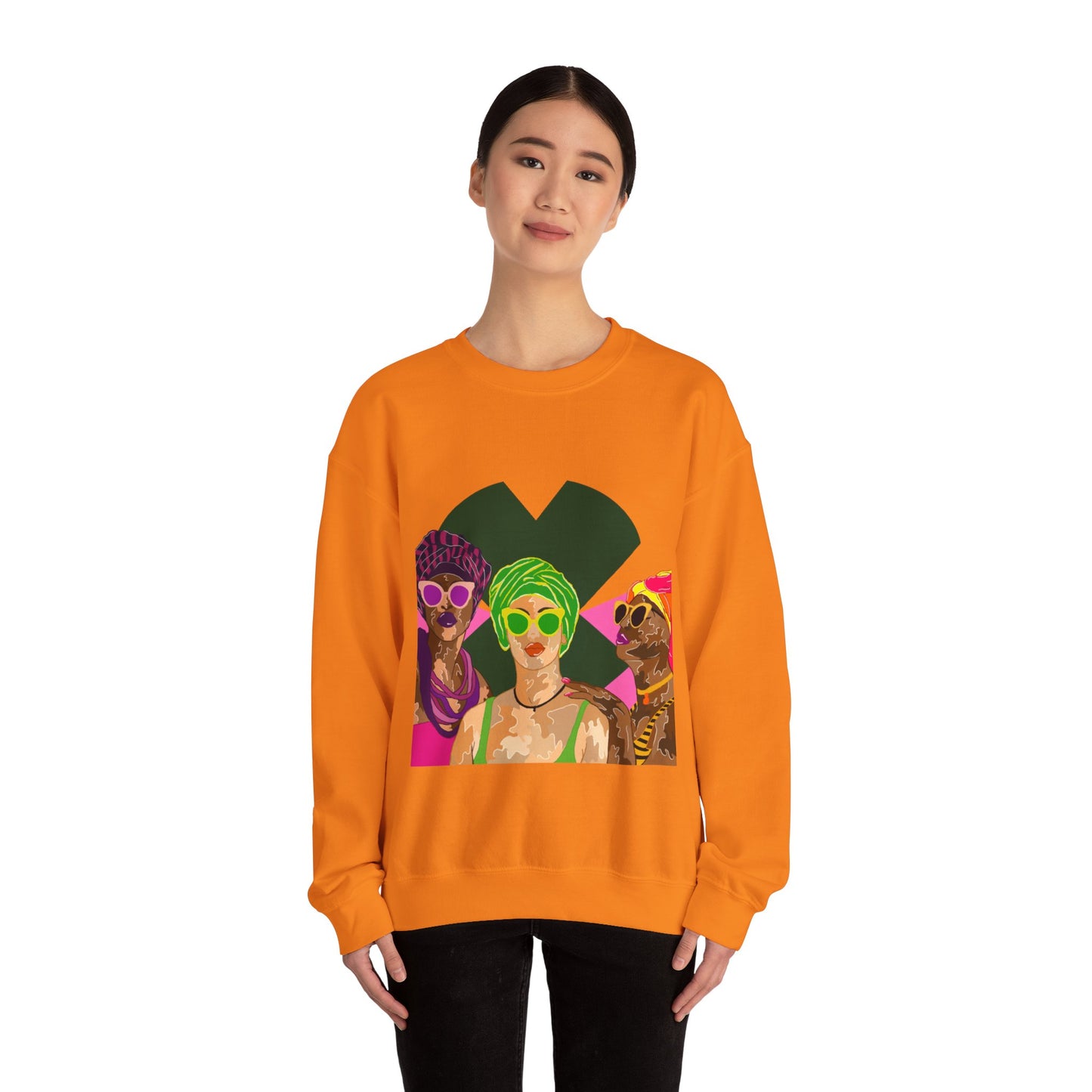 “Black Caribbean women”Unisex Heavy Blend™ Crewneck Sweatshirt