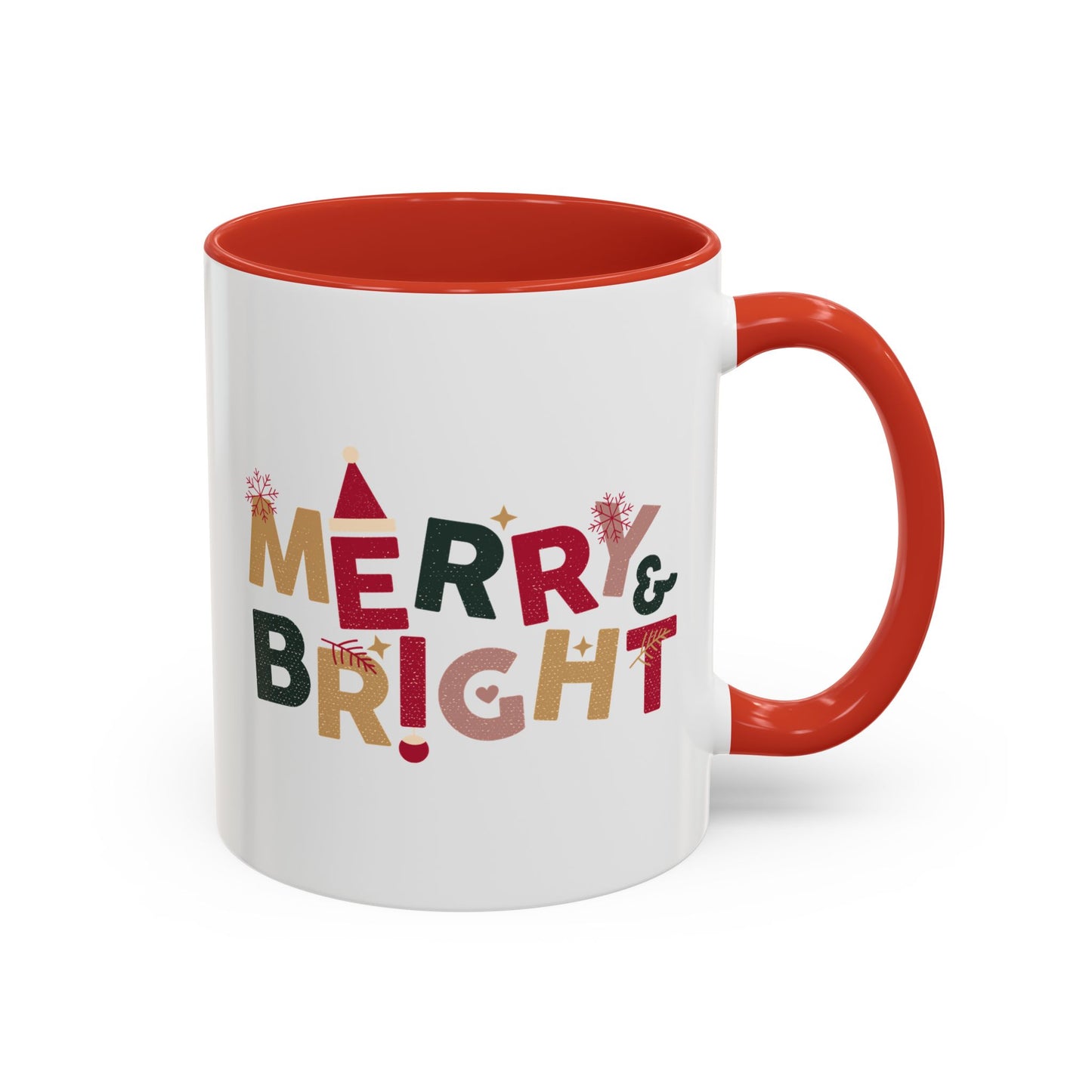 “Merry bright” Accent Coffee Mug (11, 15oz)