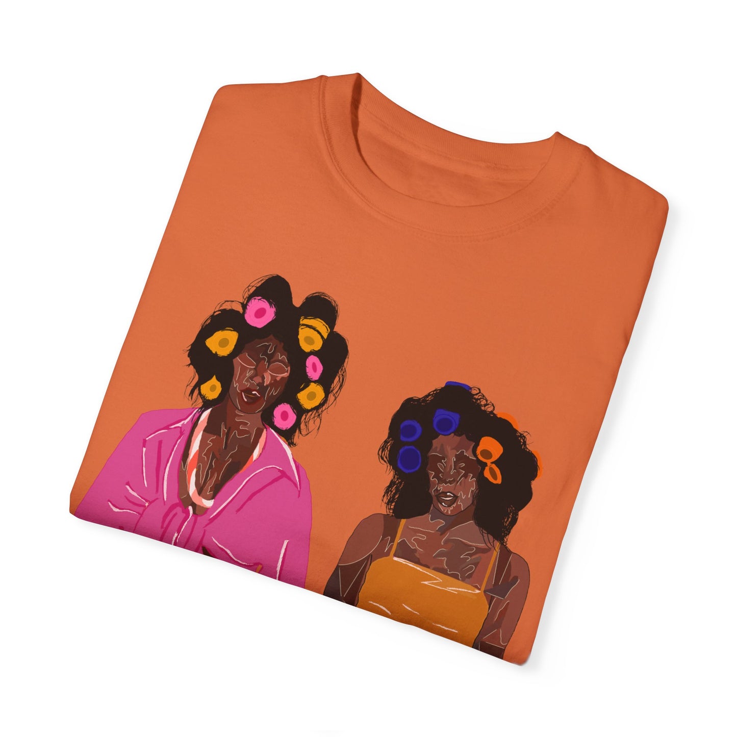 " BrownSkin queens, white typography" Unisex Garment-Dyed T-shirt