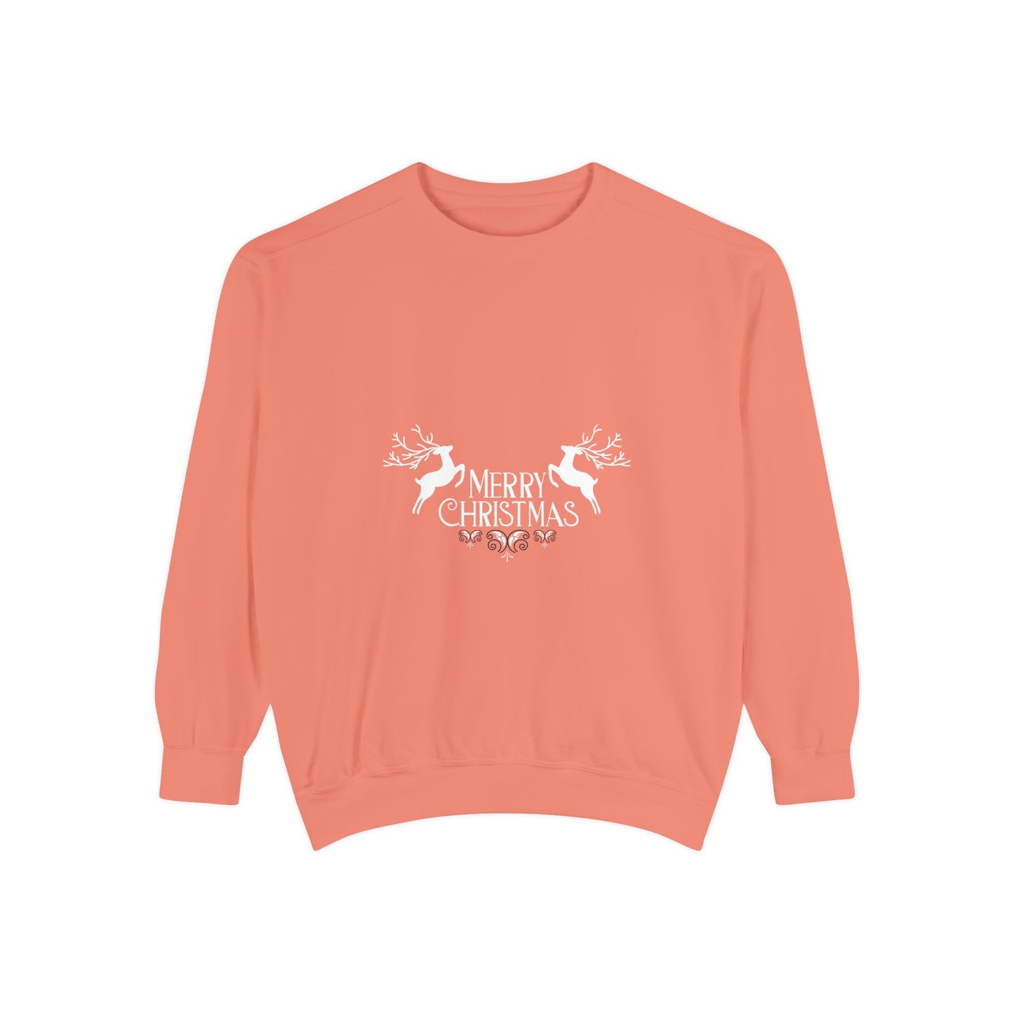 "Reindeers" of Unisex Garment-Dyed Sweatshirt