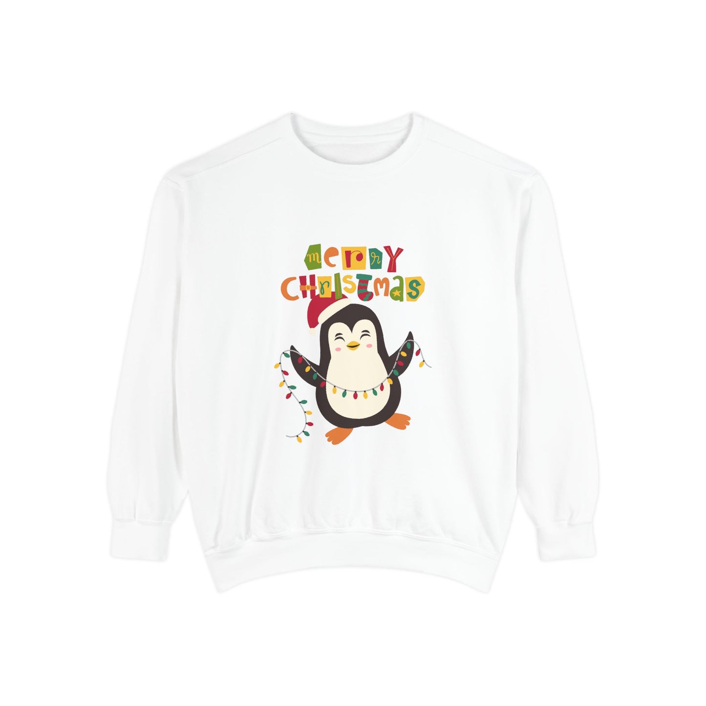 "Pingouin jingle belss"Unisex Garment-Dyed Sweatshirt