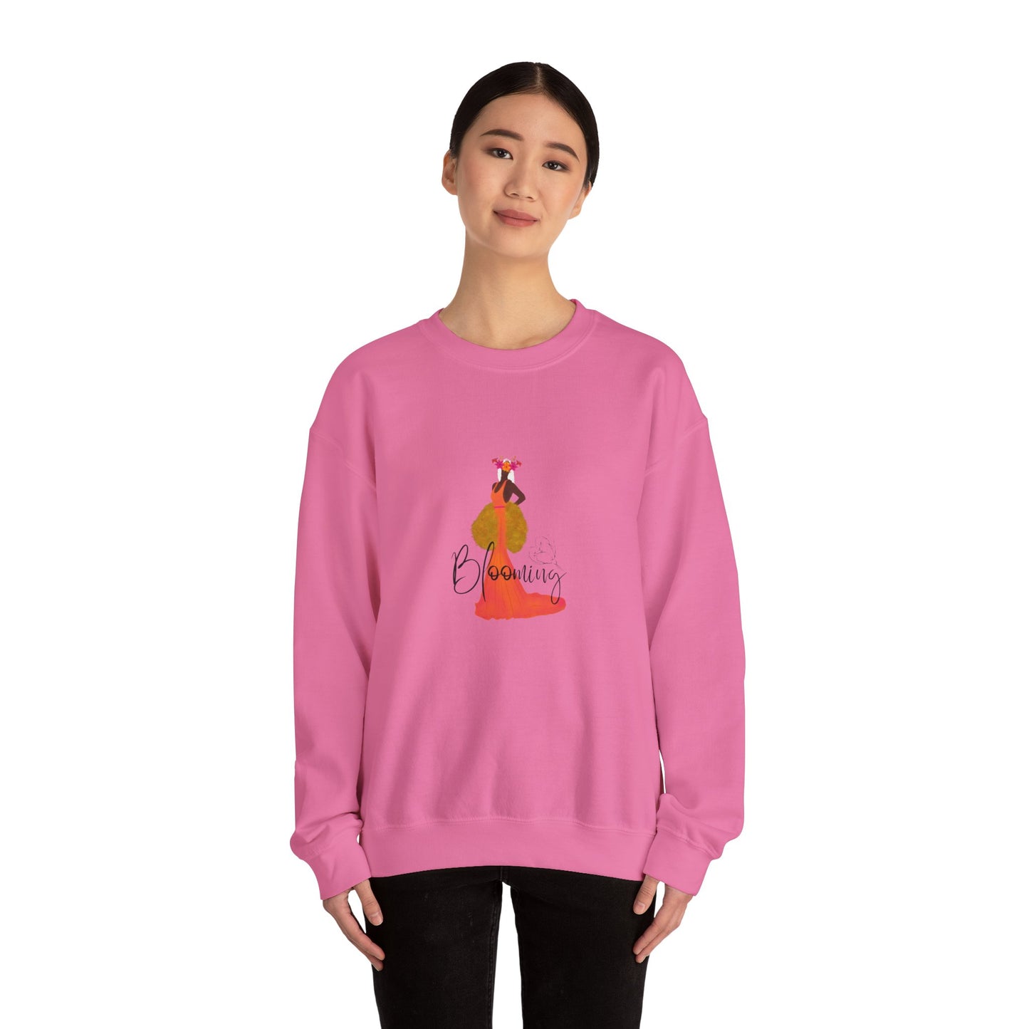 "Blooming woman" Unisex Heavy Blend™ Crewneck Sweatshirt