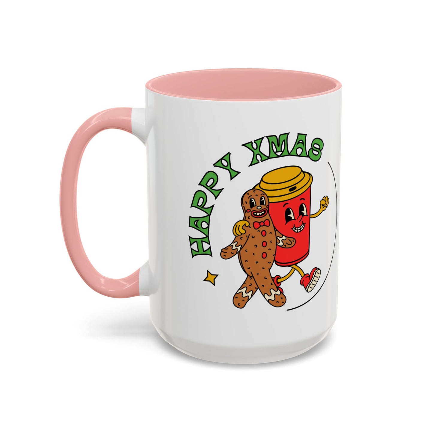 “Happy Xmas”Accent Coffee Mug (11, 15oz)