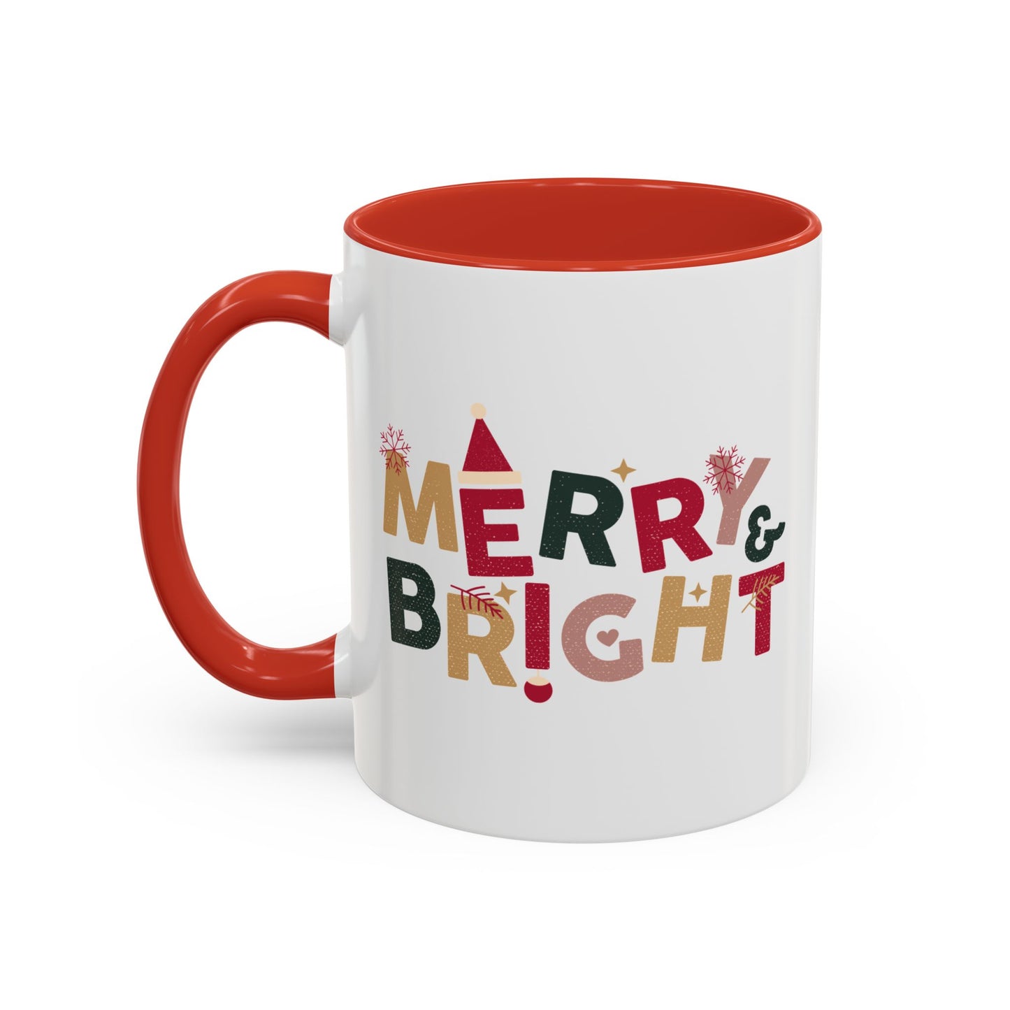 “Merry bright” Accent Coffee Mug (11, 15oz)