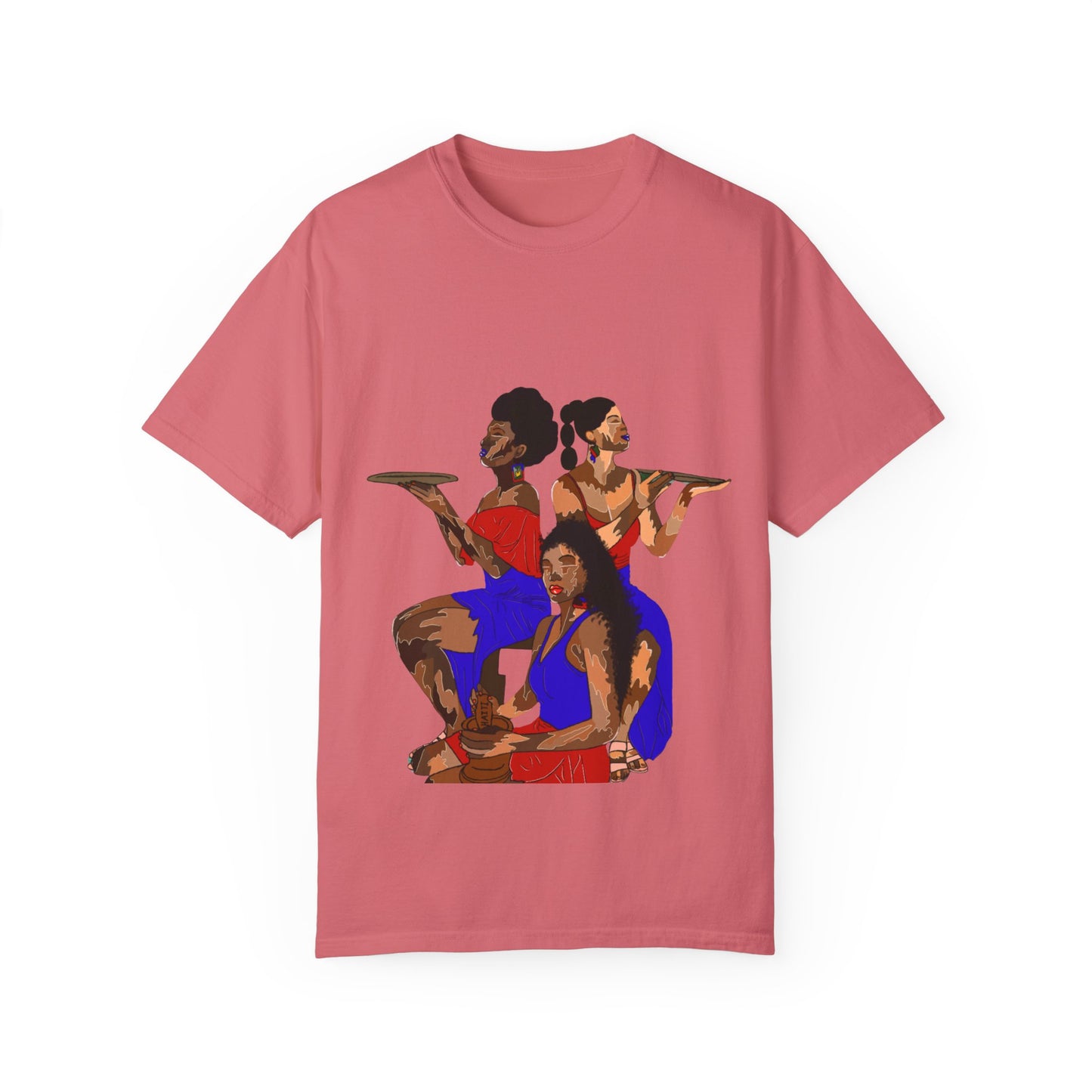 “Melanin, Haitian pride” Unisex Garment-Dyed T-shirt