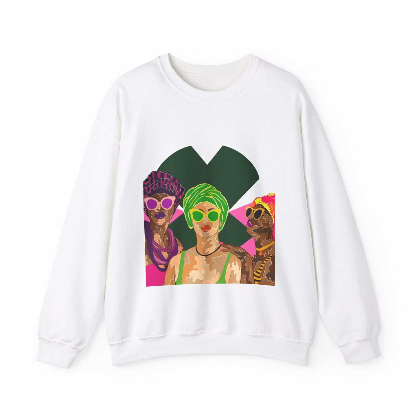 “Black Caribbean women”Unisex Heavy Blend™ Crewneck Sweatshirt