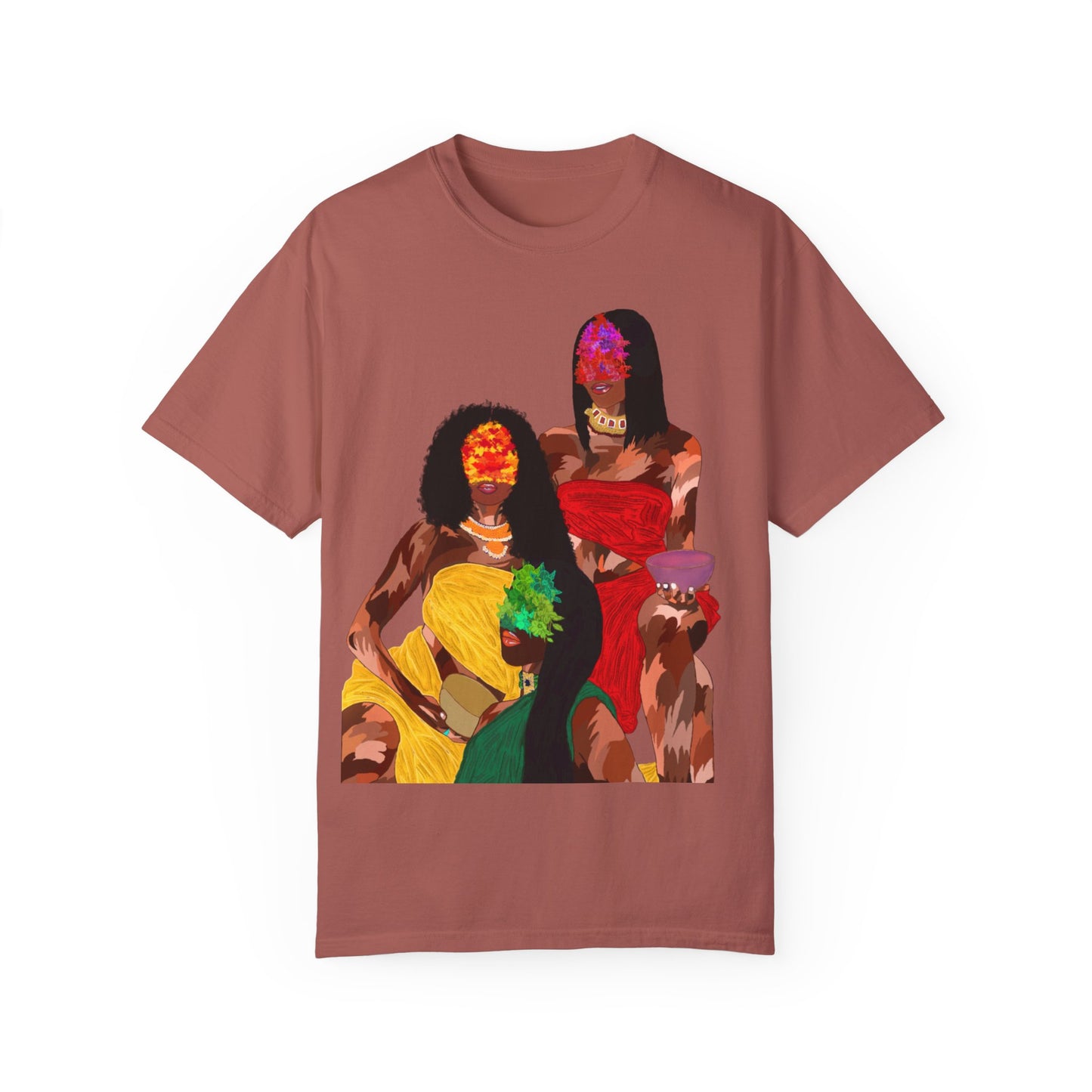 “Blossom melanin” Unisex Garment-Dyed T-shirt