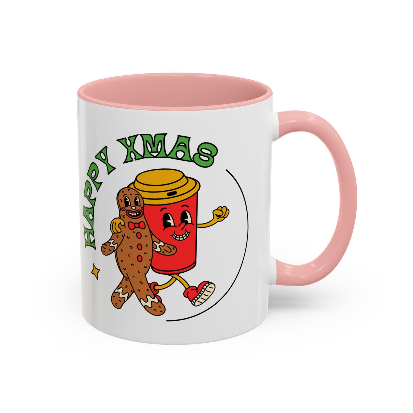 “Happy Xmas”Accent Coffee Mug (11, 15oz)