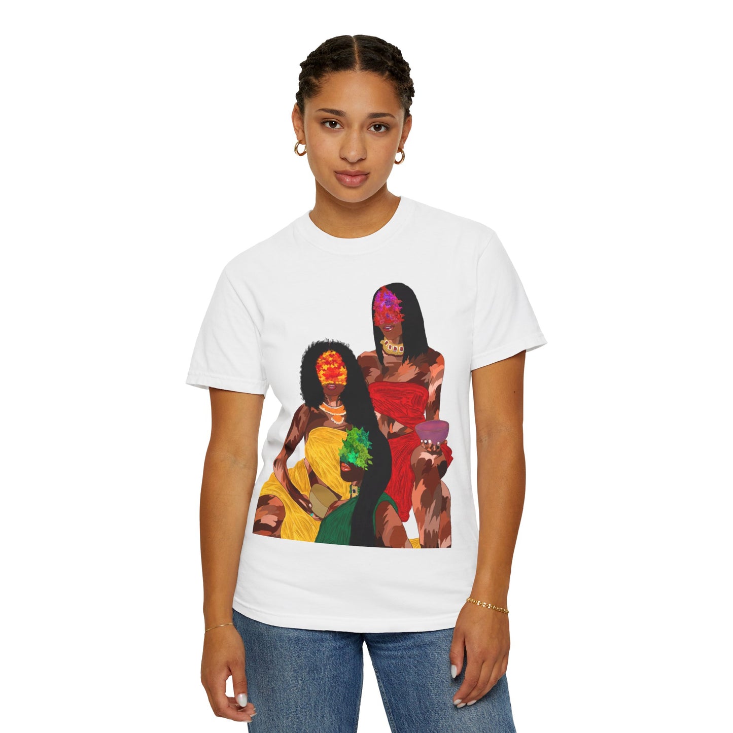 “Blossom melanin” Unisex Garment-Dyed T-shirt