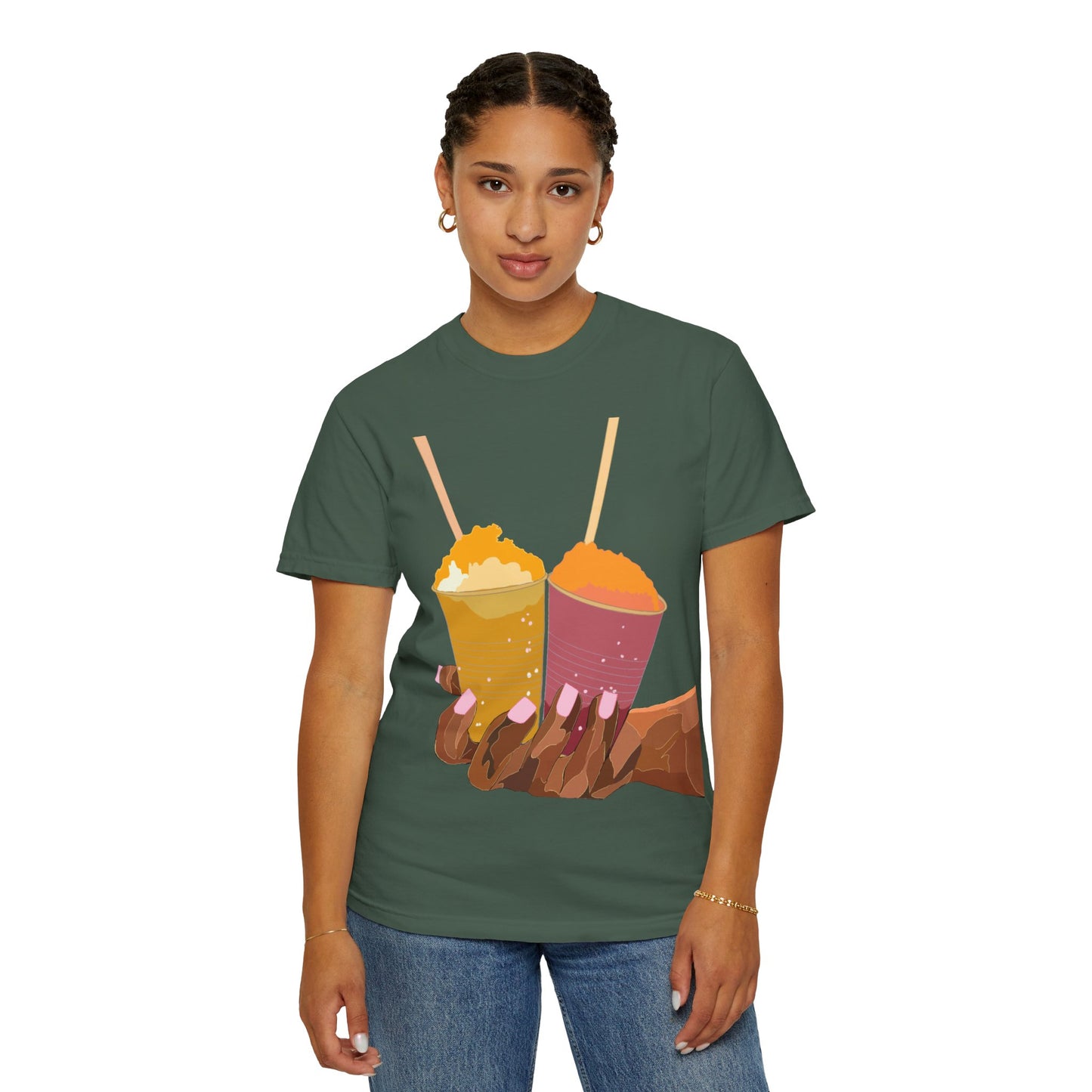 " Tropical Melanin" Unisex Garment-Dyed T-shirt