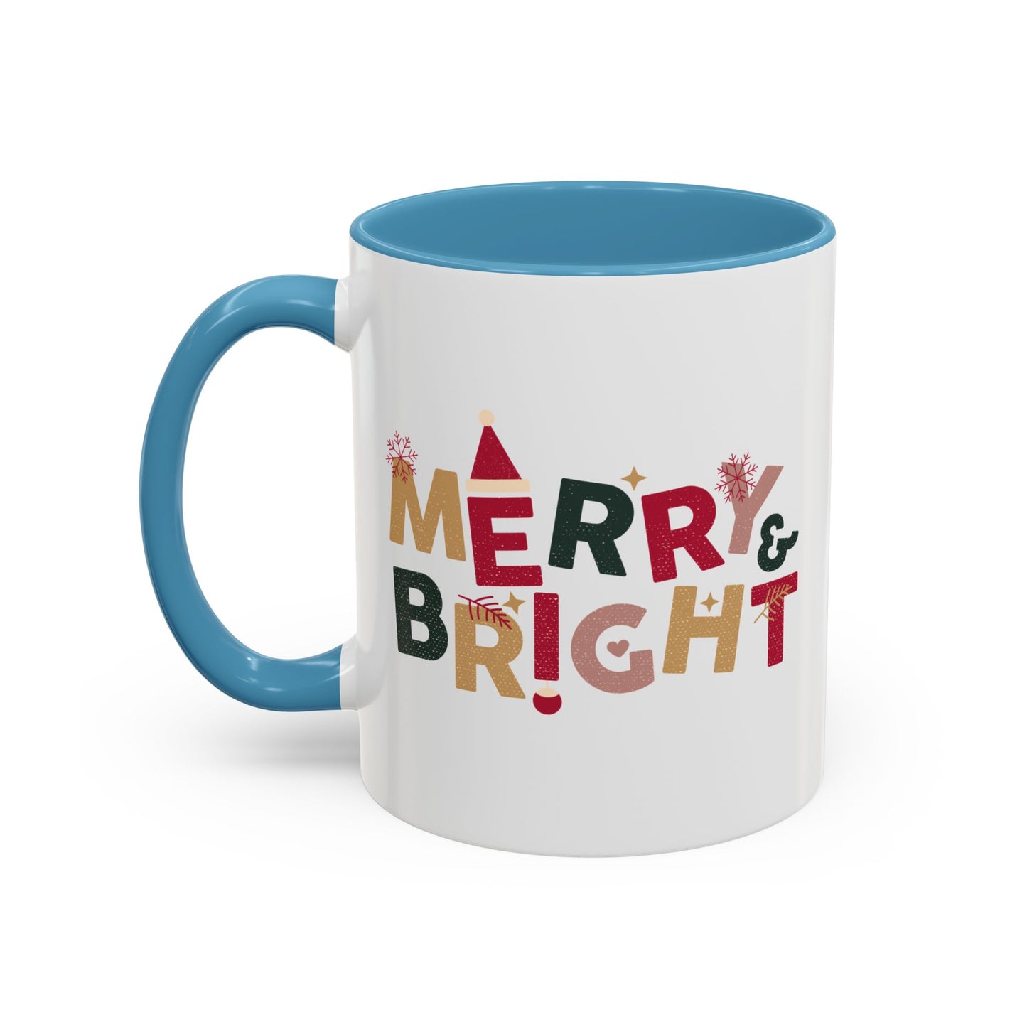 “Merry bright” Accent Coffee Mug (11, 15oz)