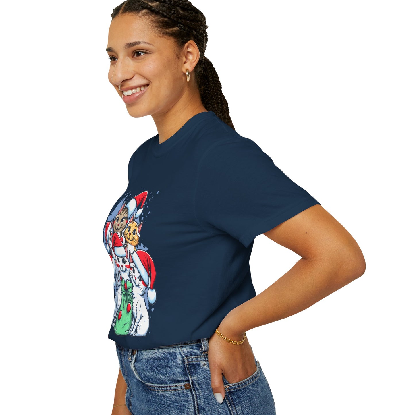 "Meawy Christmas" Unisex Garment-Dyed T-shirt