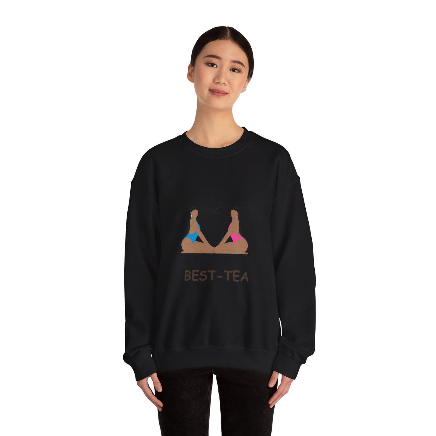 "Best Tea, besties" Unisex Heavy Blend™ Crewneck Sweatshirt