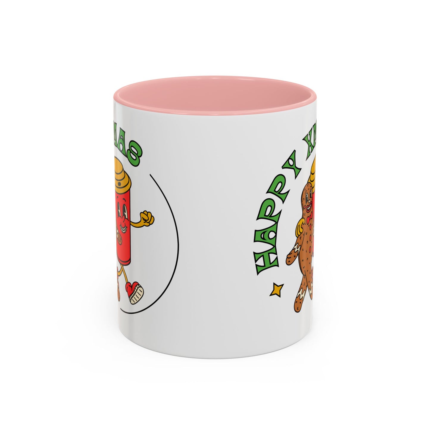 “Happy Xmas”Accent Coffee Mug (11, 15oz)