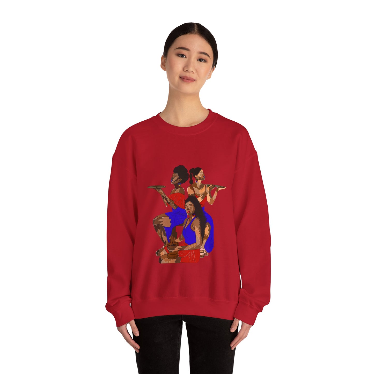 "Haitian women" Unisex Heavy Blend™ Crewneck Sweatshirt