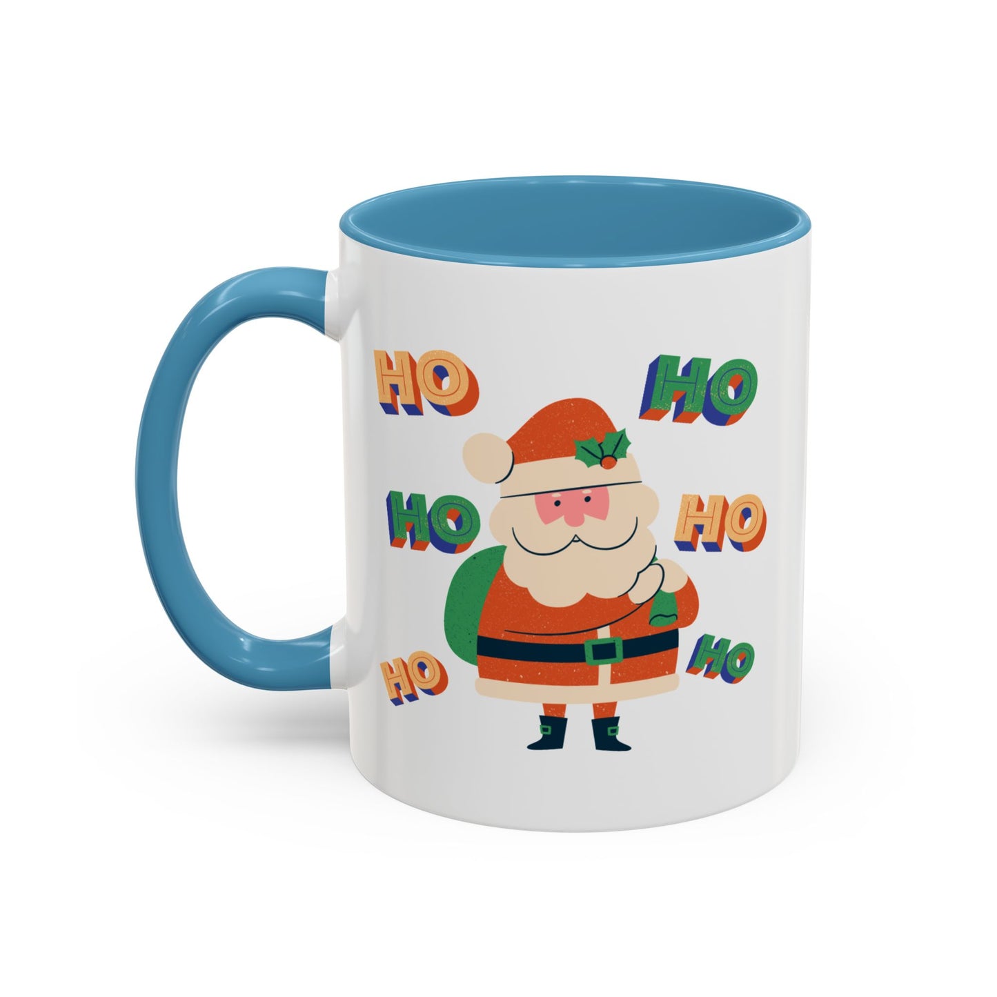 “HO HO HO HO, Santa Claus”Accent Coffee Mug (11, 15oz)