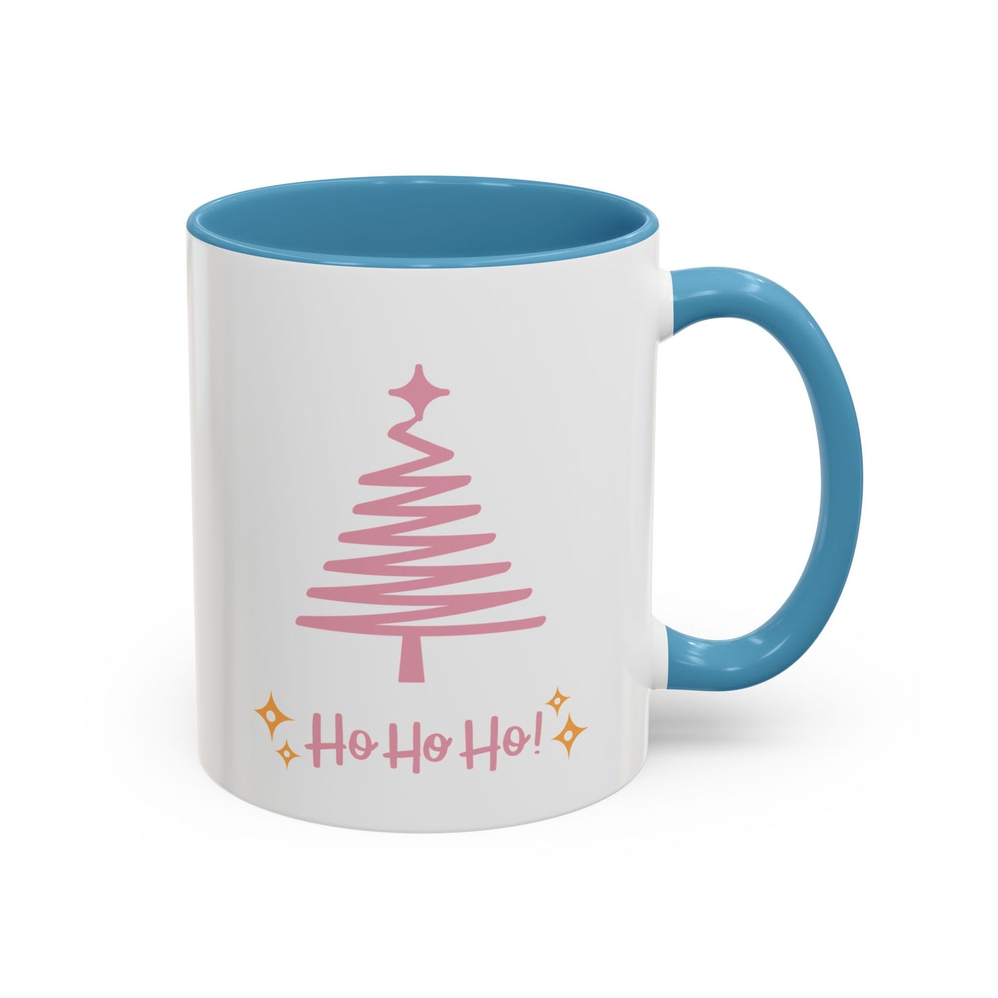 “Pink Christmas tree” Accent Coffee Mug (11, 15oz)