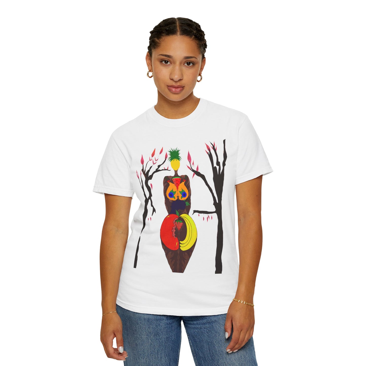 "Melanin Fruity Body" Unisex Garment-Dyed T-shirt