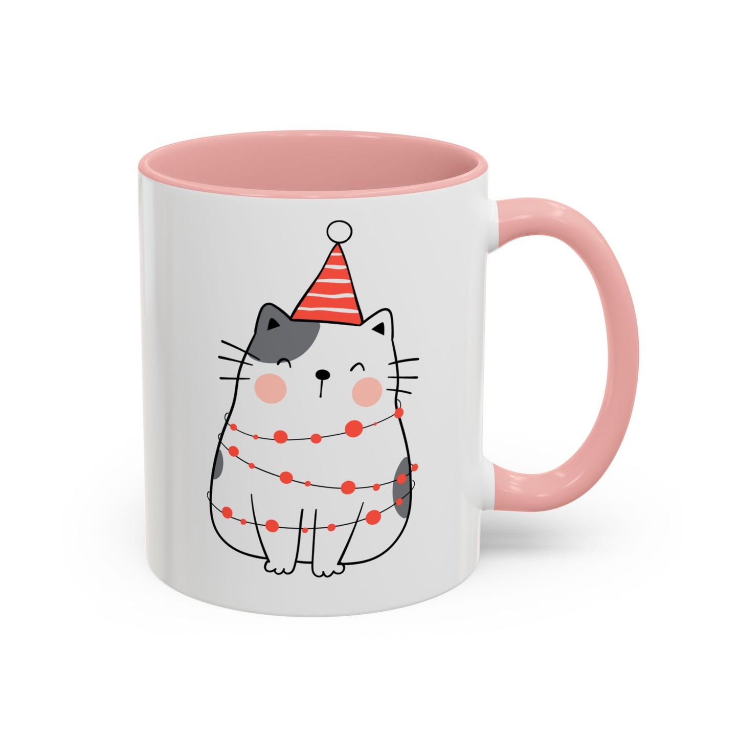 “Christmas Cat” Accent Coffee Mug (11, 15oz)