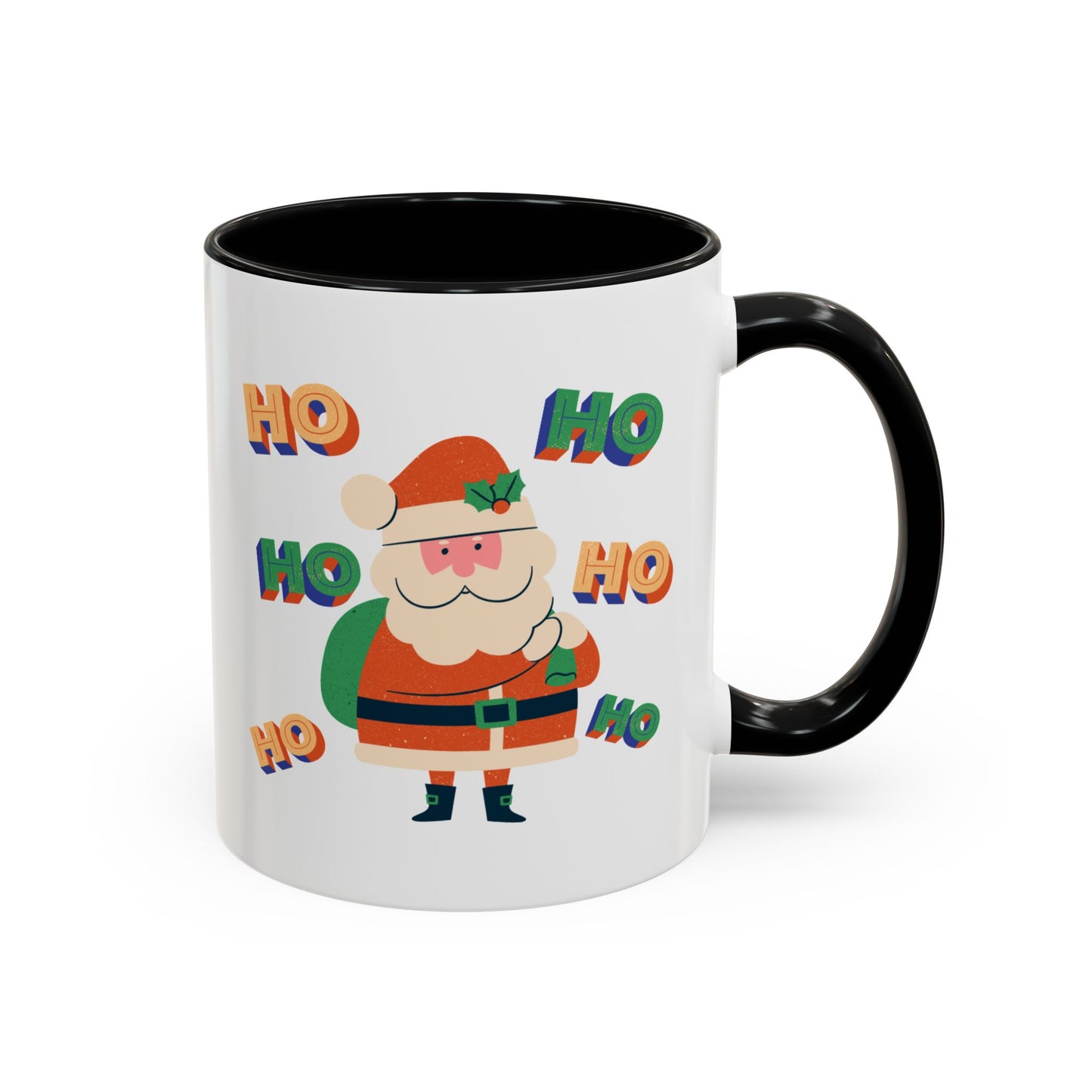 “HO HO HO HO, Santa Claus”Accent Coffee Mug (11, 15oz)