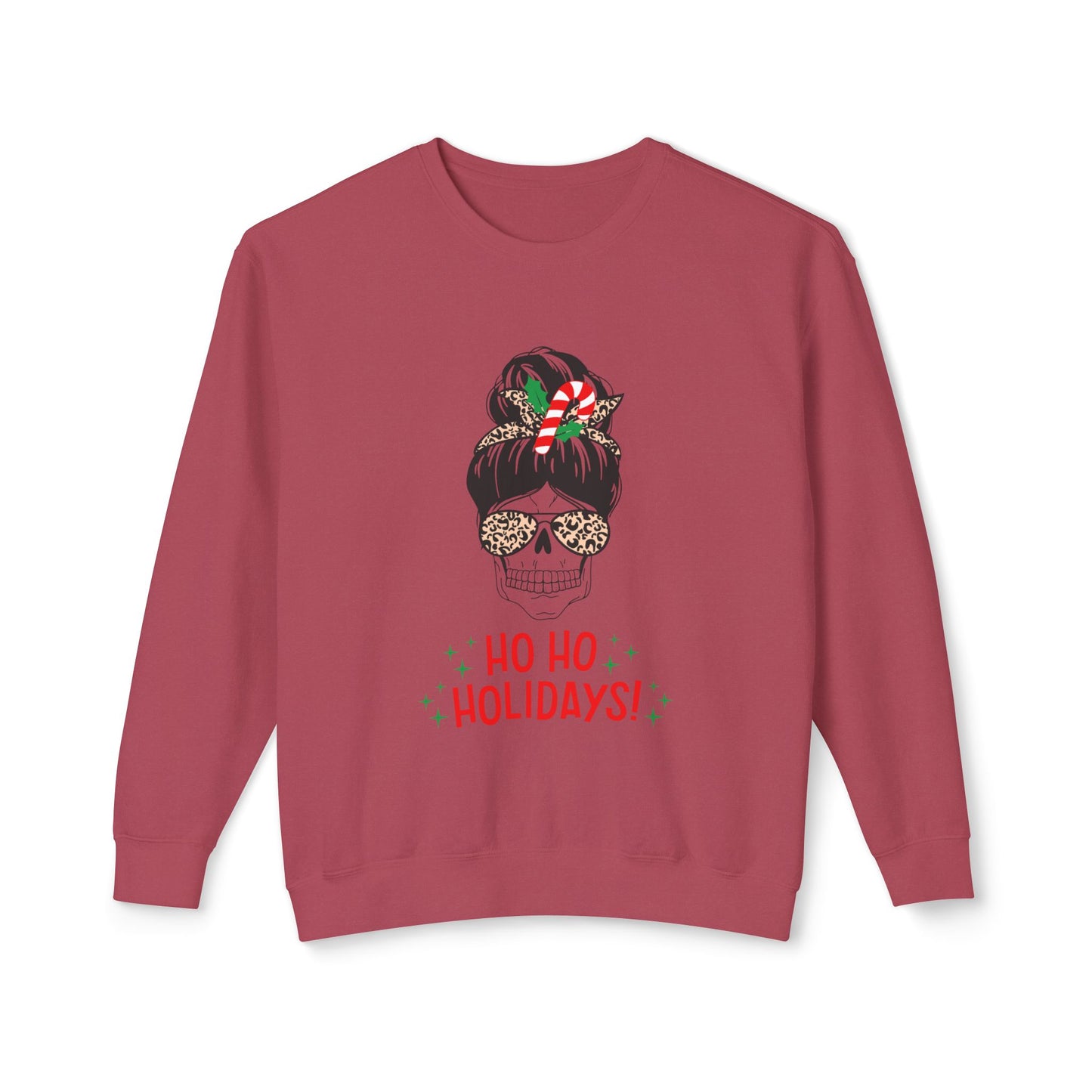 "Jingle Bells" Christmas Unisex Lightweight Crewneck Sweatshirt