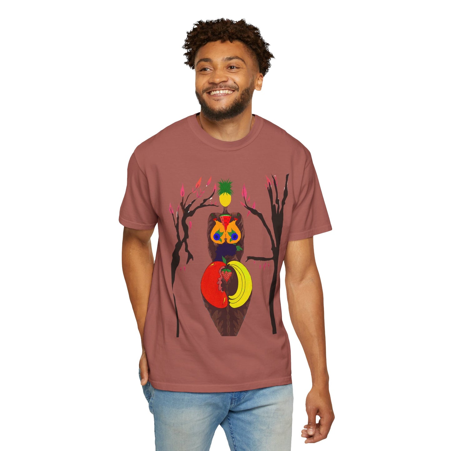 "Melanin Fruity Body" Unisex Garment-Dyed T-shirt