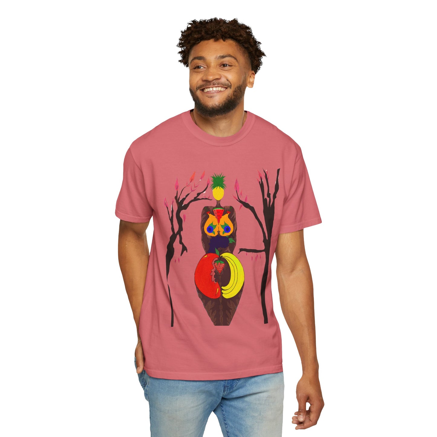 "Melanin Fruity Body" Unisex Garment-Dyed T-shirt