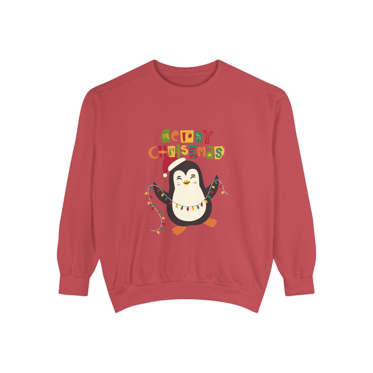 "Pingouin jingle belss"Unisex Garment-Dyed Sweatshirt