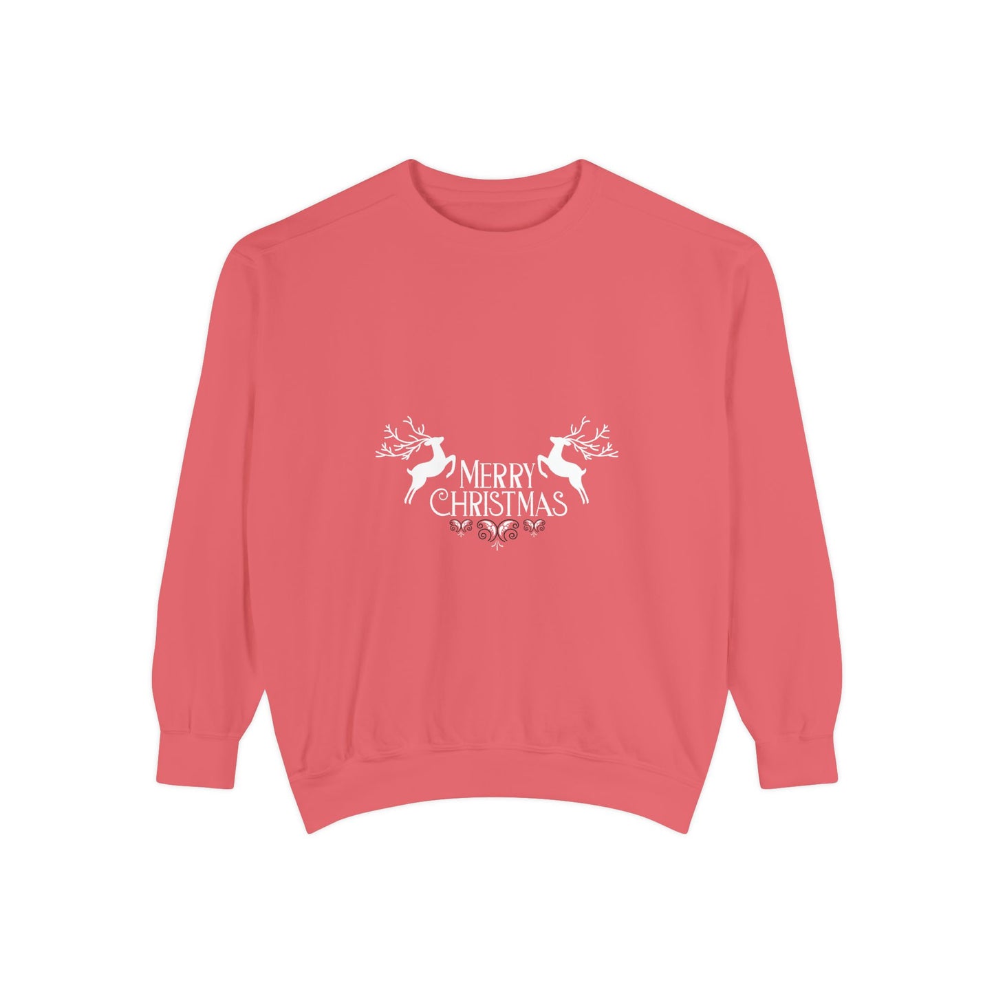 "Reindeers" of Unisex Garment-Dyed Sweatshirt