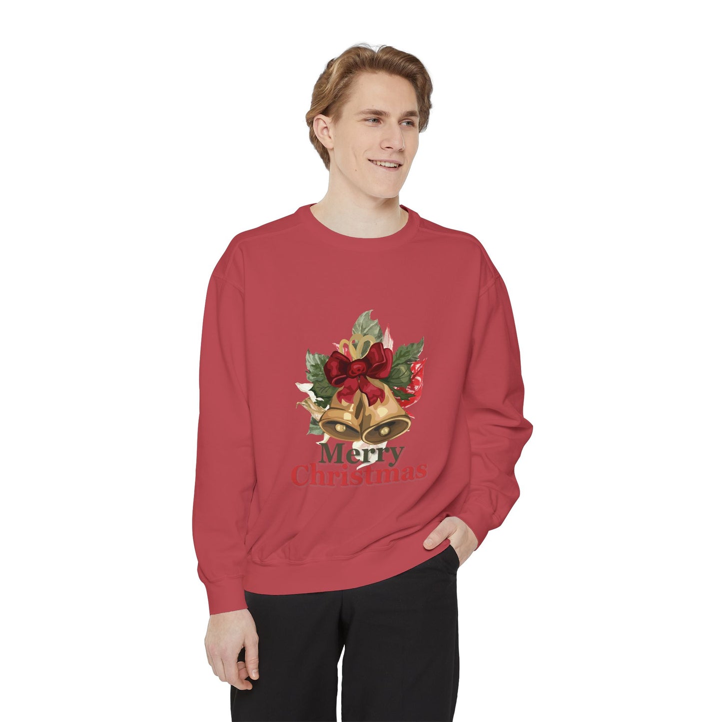 “Christmas Jingle Bells”Unisex Garment-Dyed Sweatshirt