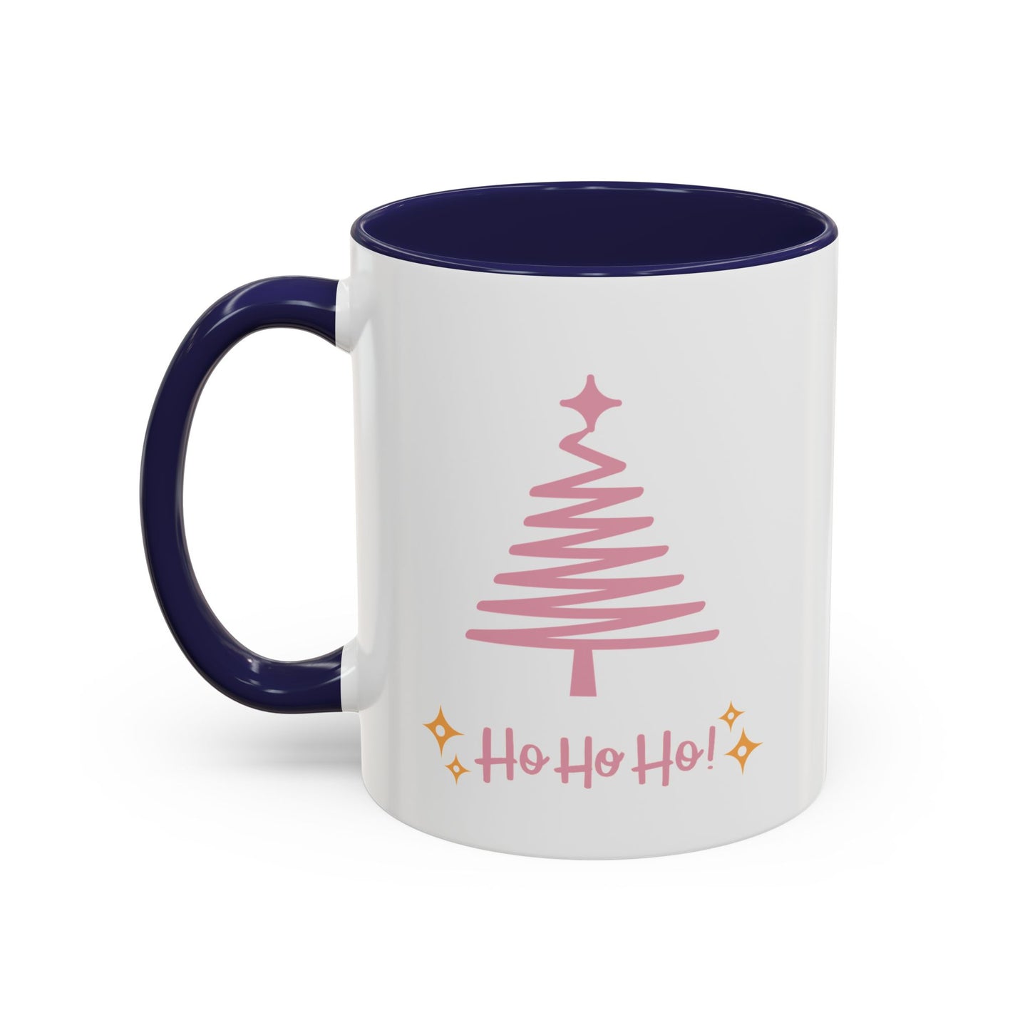 “Pink Christmas tree” Accent Coffee Mug (11, 15oz)