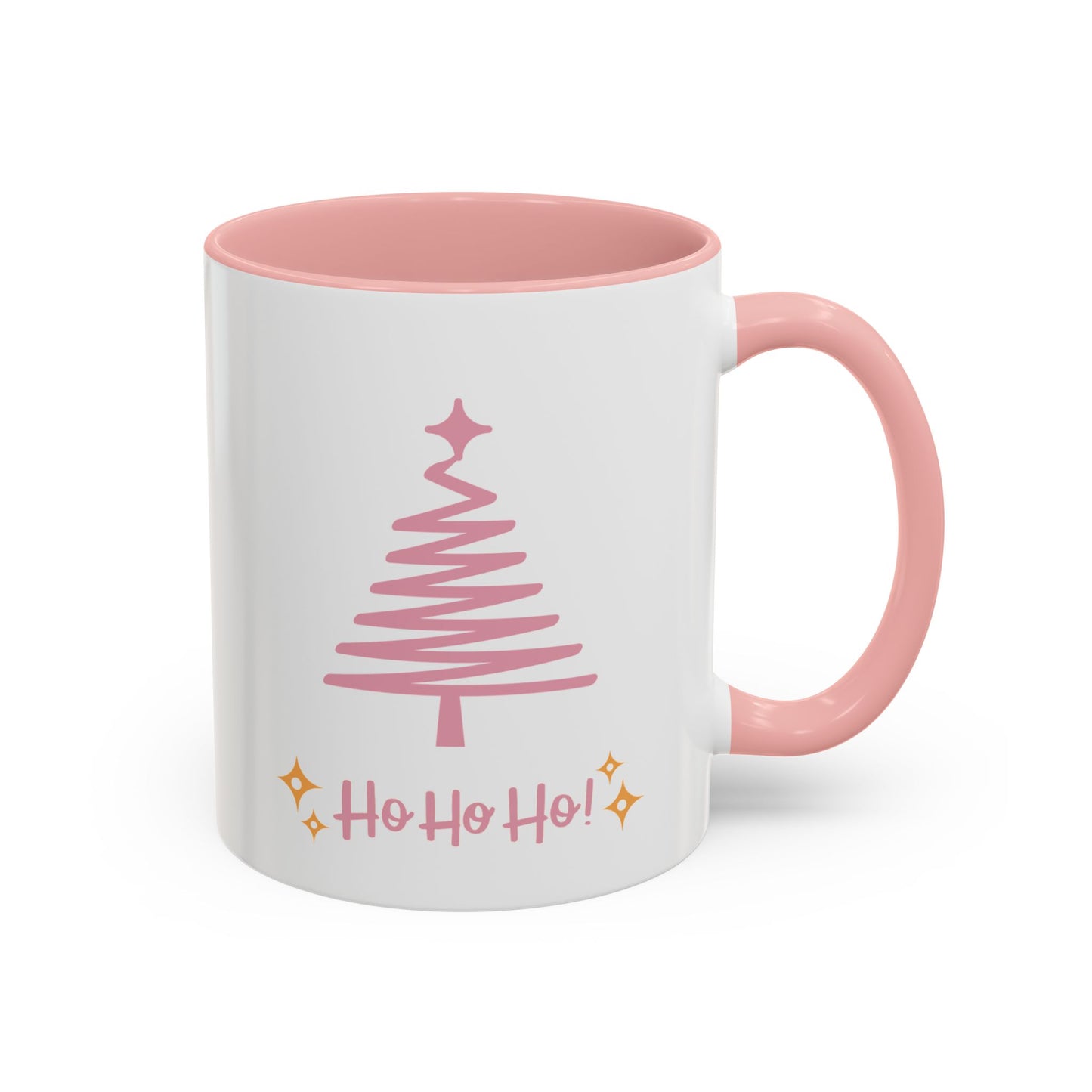 “Pink Christmas tree” Accent Coffee Mug (11, 15oz)