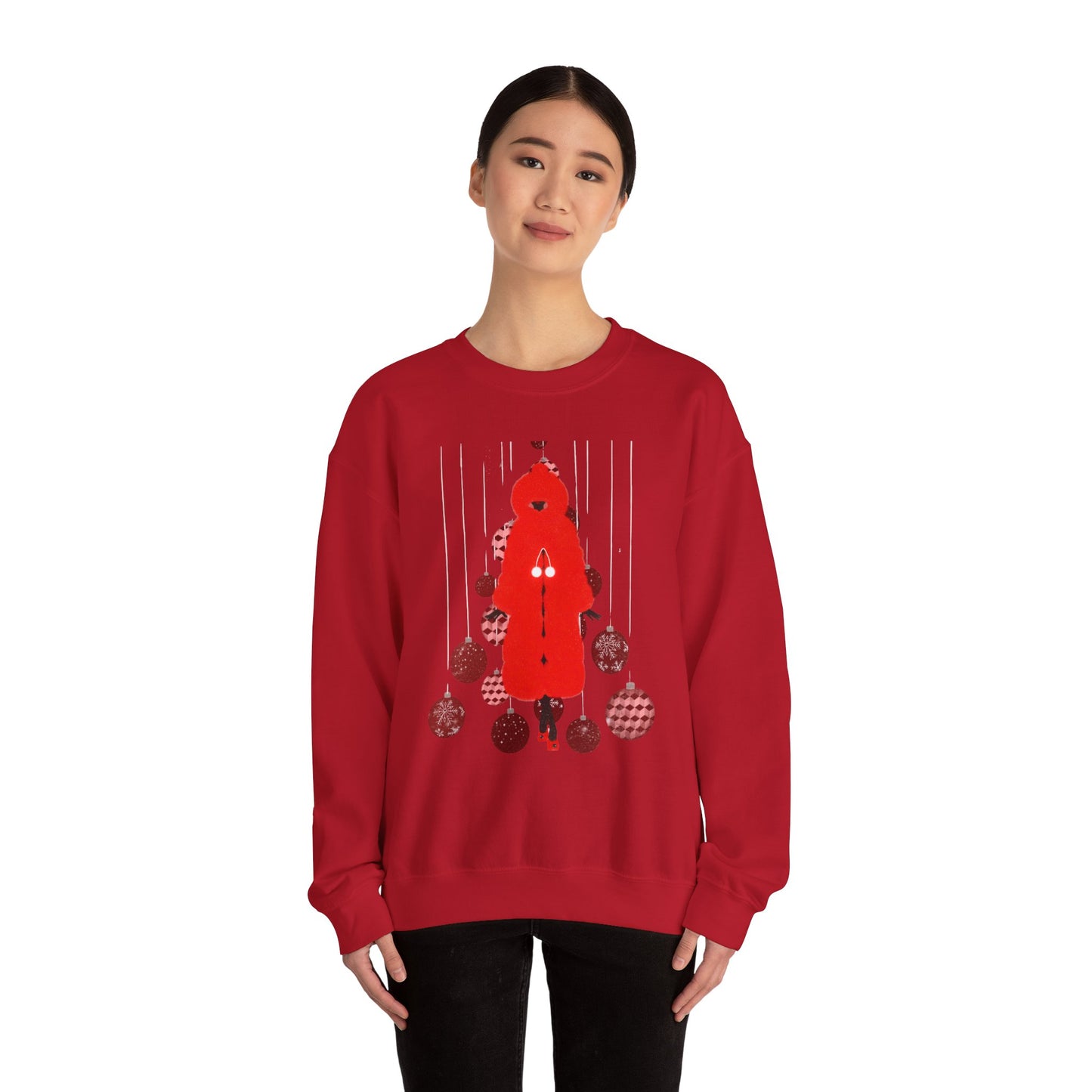 "Petit chaperon rouge, Christmas outfit" Unisex Heavy Blend™ Crewneck Sweatshirt