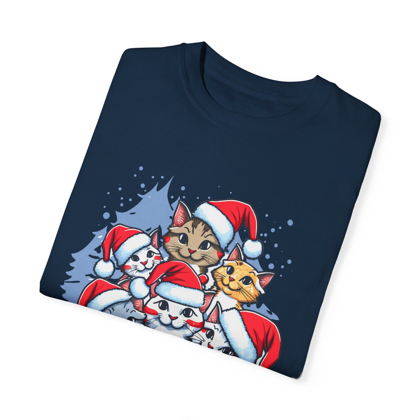 "Meawy Christmas" Unisex Garment-Dyed T-shirt