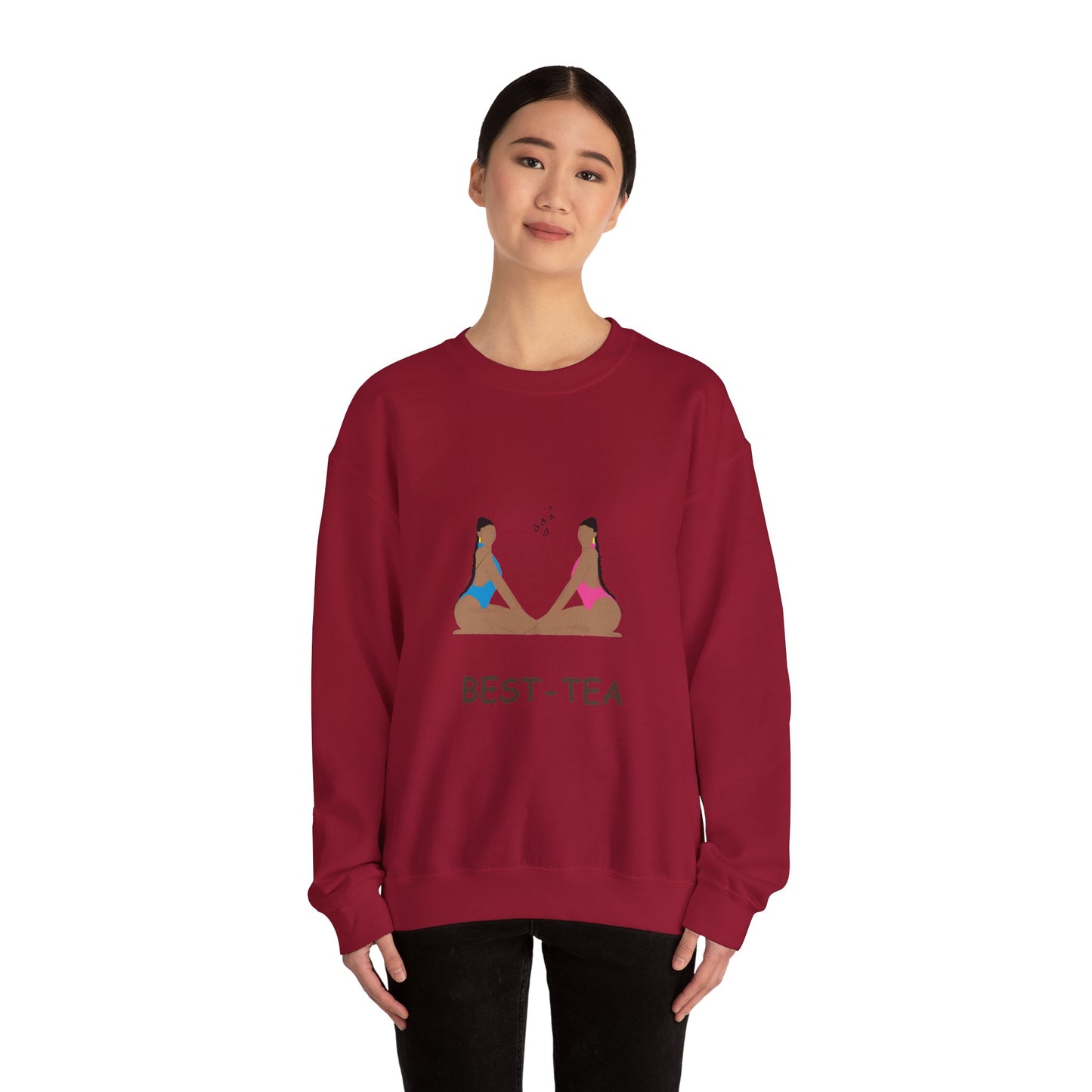 "Best Tea, besties" Unisex Heavy Blend™ Crewneck Sweatshirt