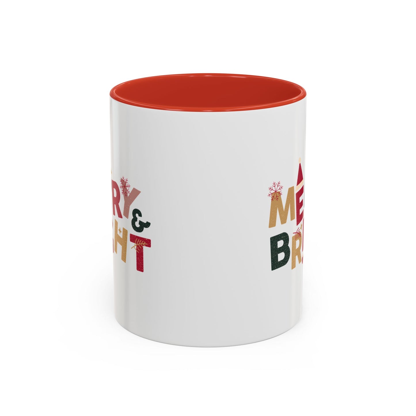 “Merry bright” Accent Coffee Mug (11, 15oz)