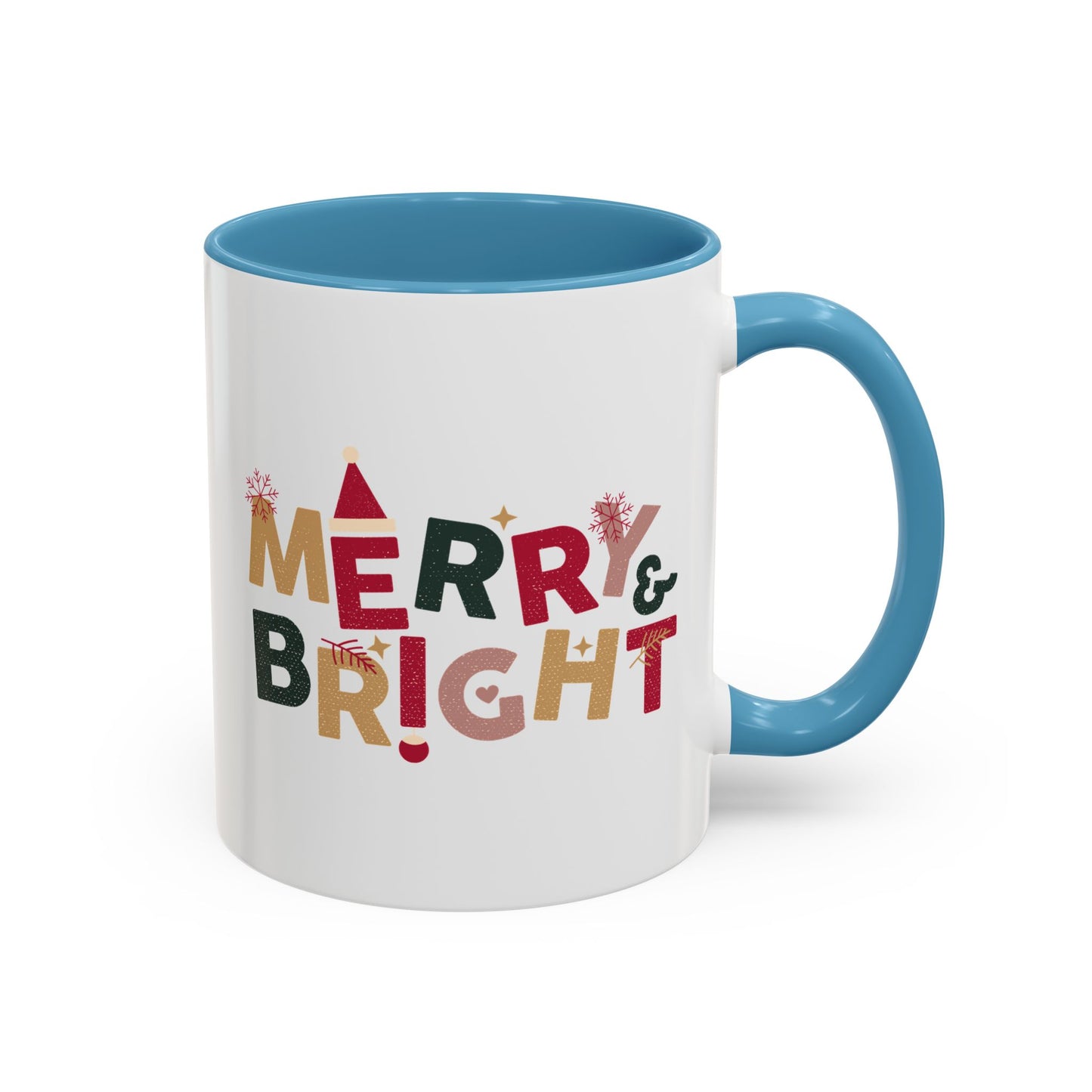 “Merry bright” Accent Coffee Mug (11, 15oz)