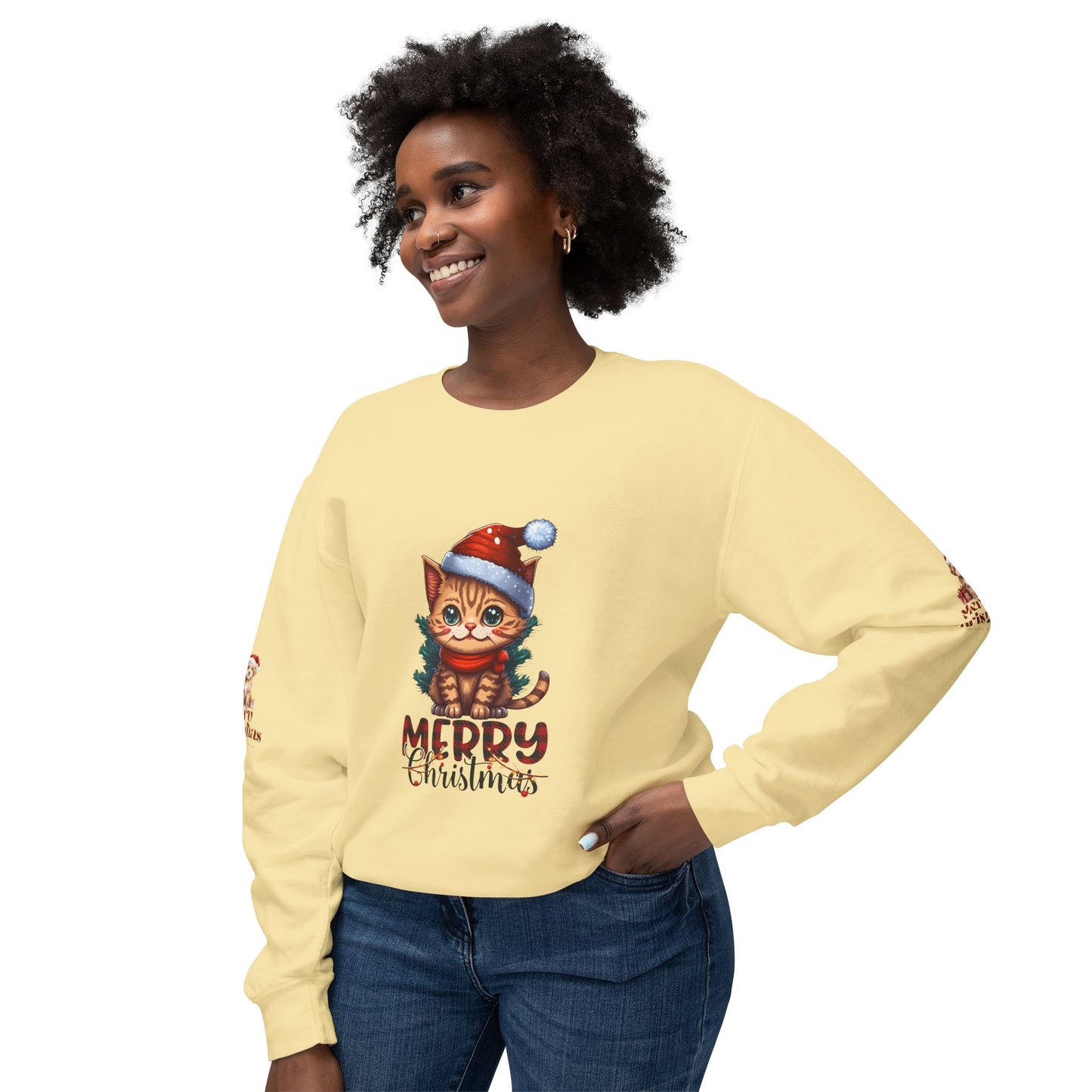 "Kitty Merry Christmas" Christmas sweatshirt