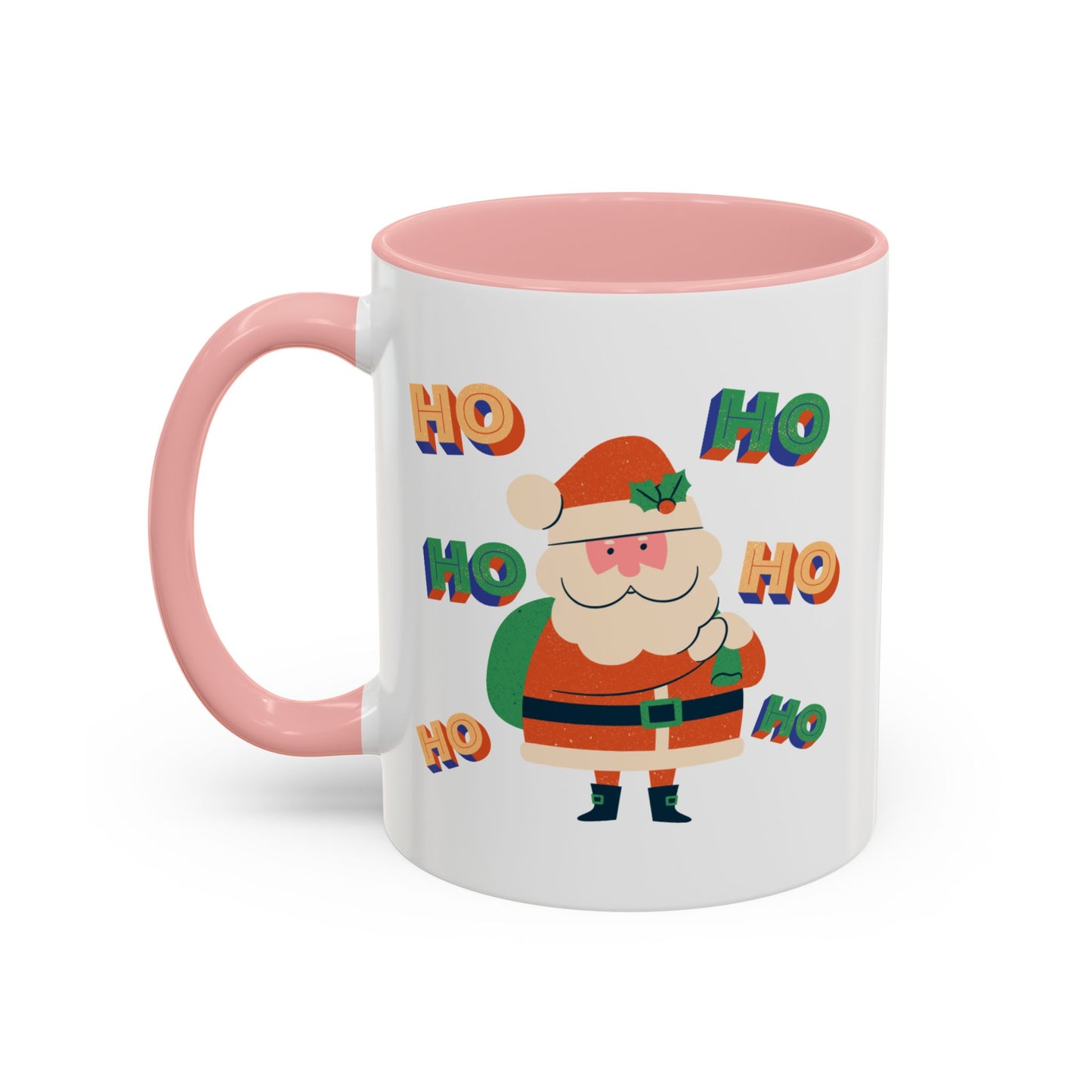 “HO HO HO HO, Santa Claus”Accent Coffee Mug (11, 15oz)