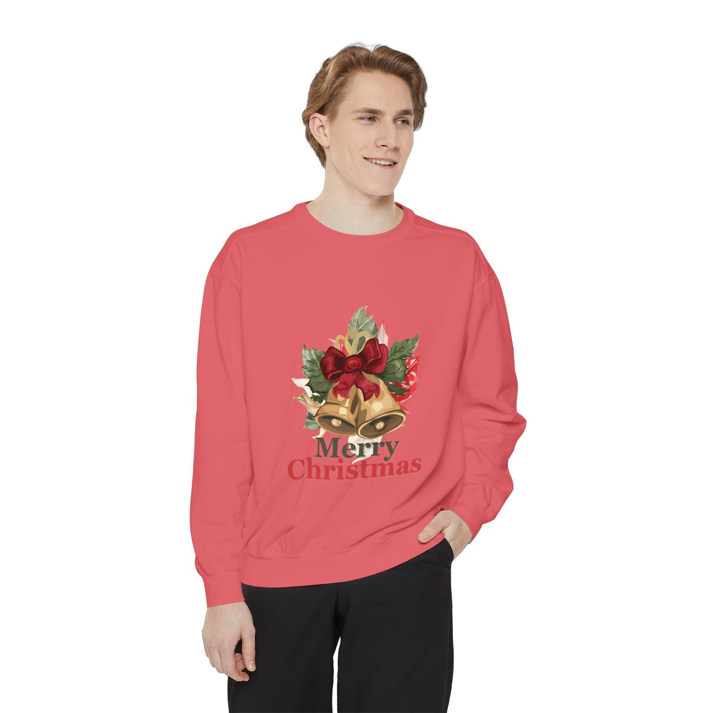 “Christmas Jingle Bells”Unisex Garment-Dyed Sweatshirt