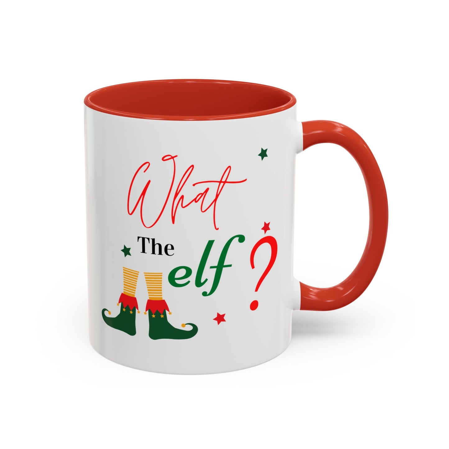 “What the elf”Accent Coffee Mug (11, 15oz)